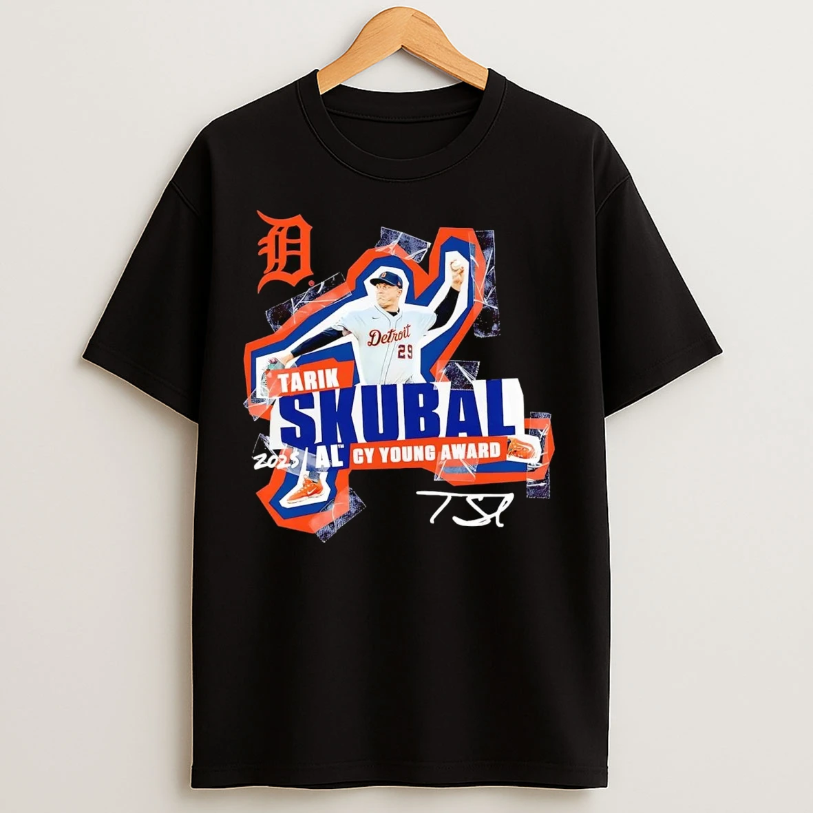 Tarik Skubal Al Cy Young Award 2025 Detroit Tigers T Shirts