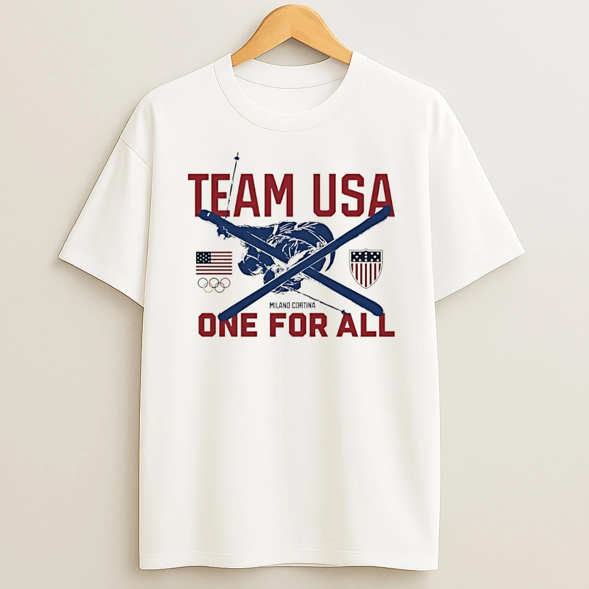 Team Usa One For All Milano Cortina 2026 Winter Olympics Freestyle Skiing Shirts