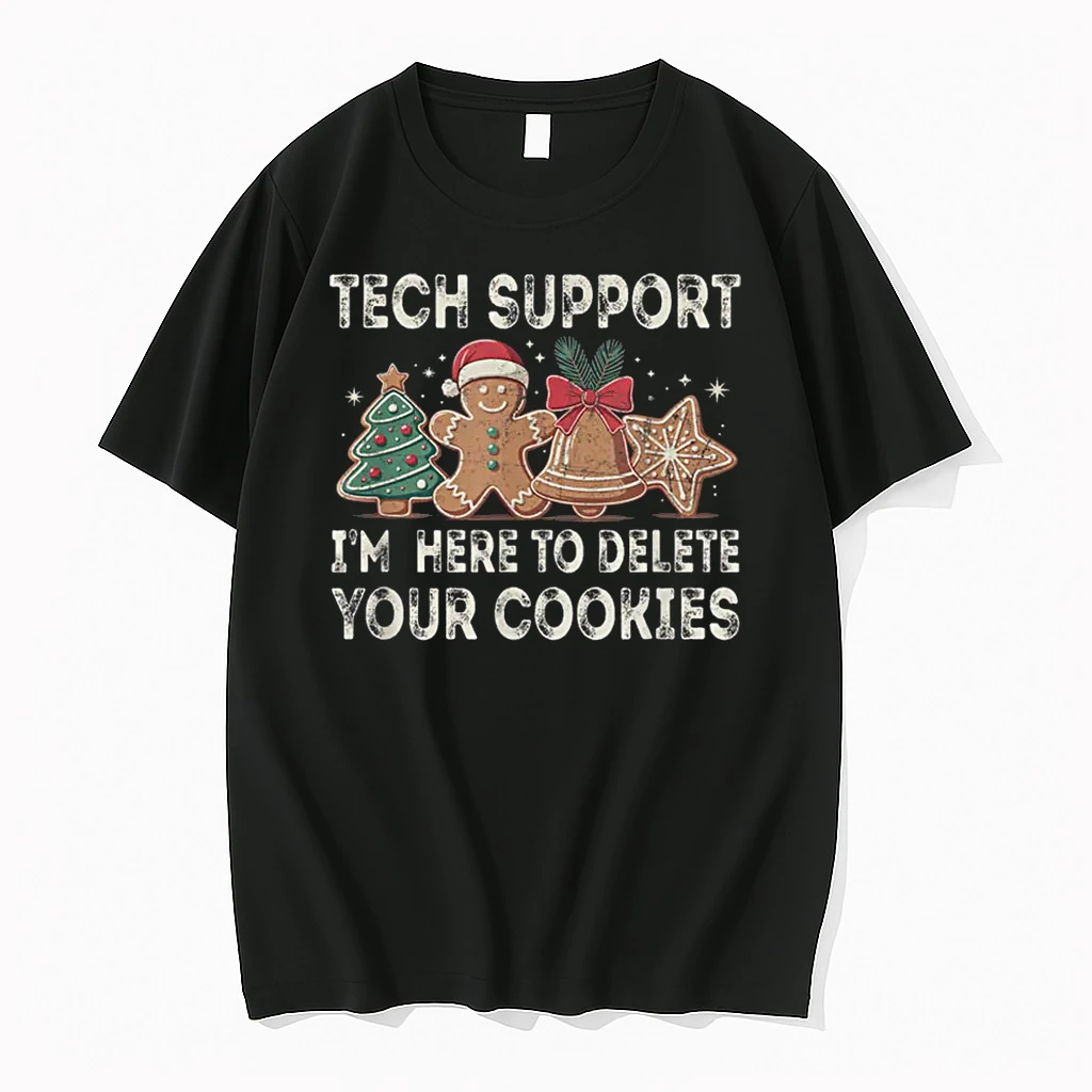 Tech Support Im Here To Delete Your Cookies Xmas Shirts