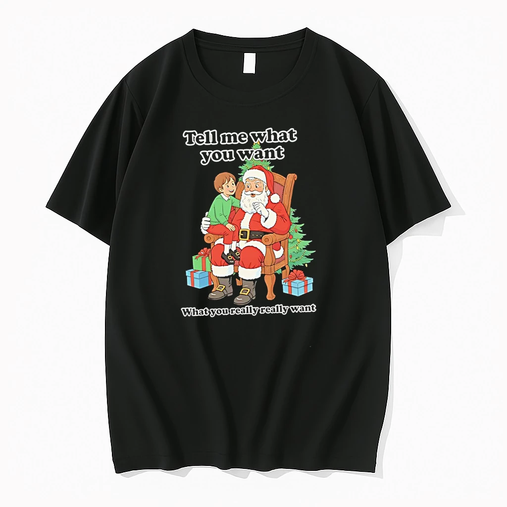 Tell Me What You Want What You Really Really Want Father And Son Christmas Santa Shirts