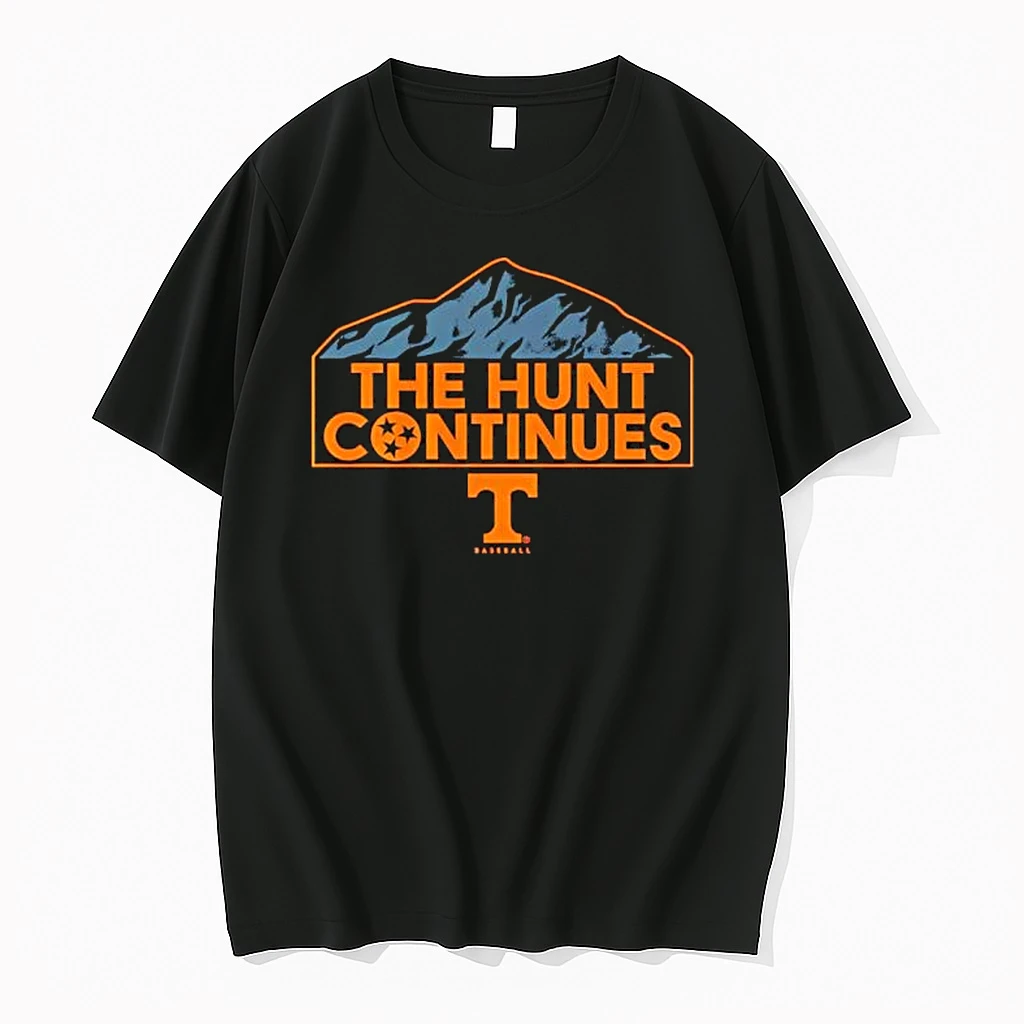 Tennessee Baseball The Hunt Continues Mountain Logo Shirts