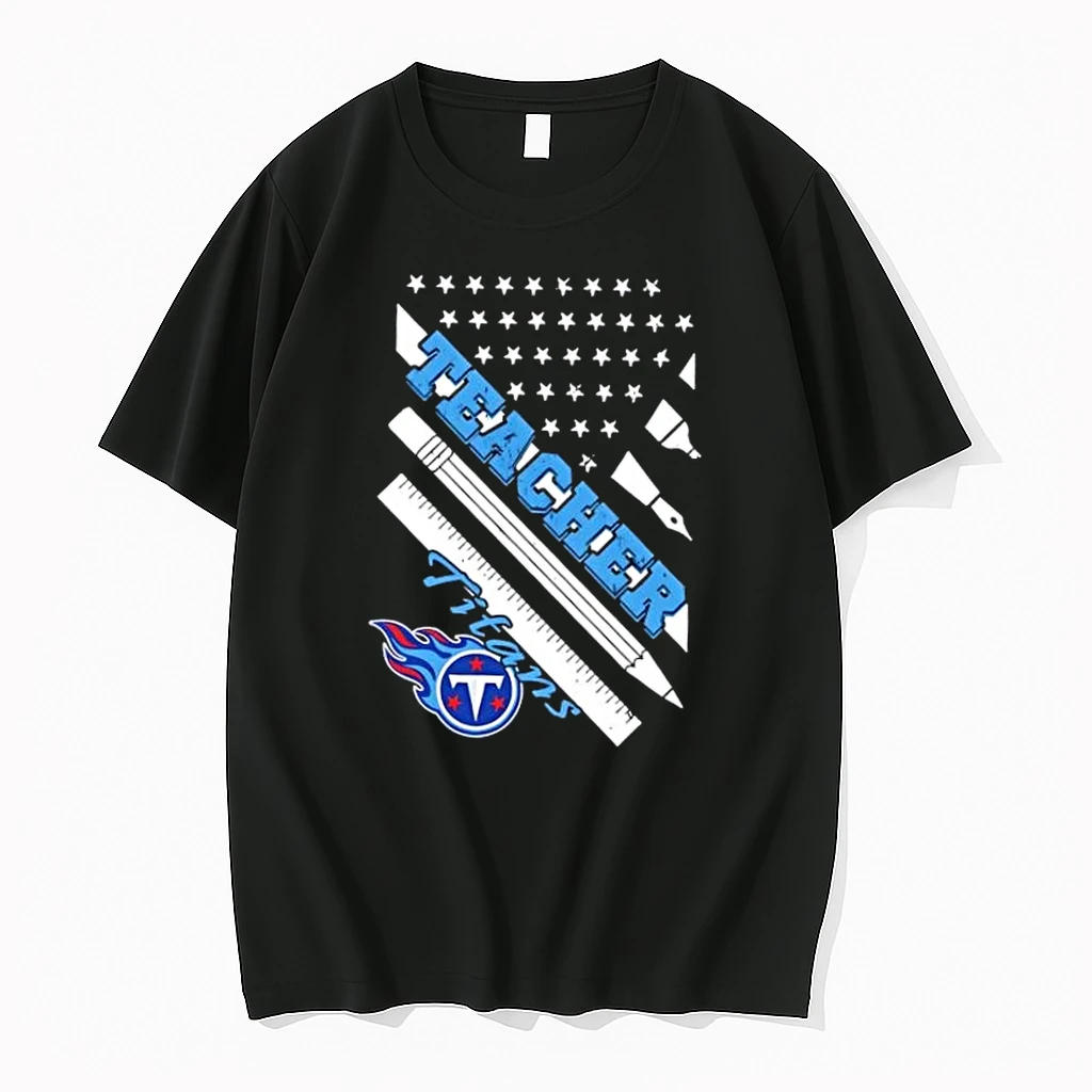 Tennessee Titans Football X Teacher American Flag Shirts