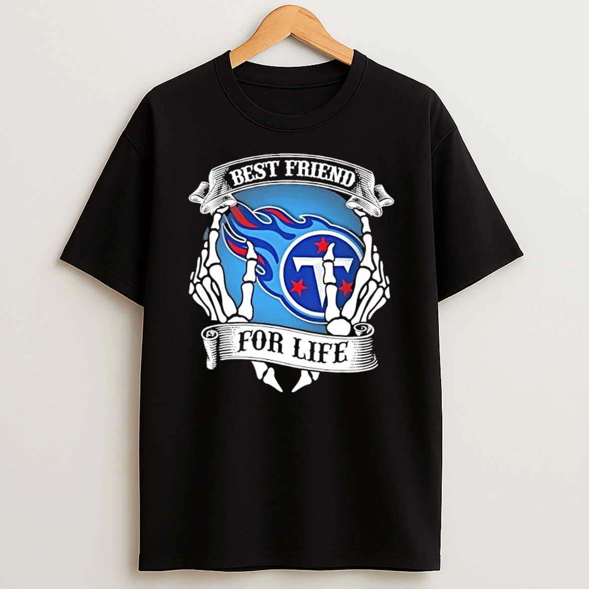 Tennessee Titans Football Best Friend For Life Hands Bones Shirts