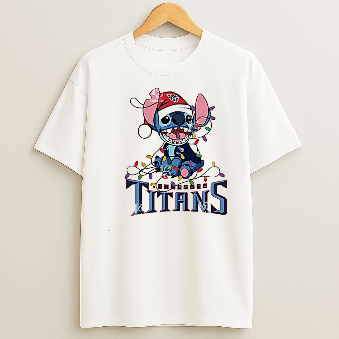 Tennessee Titans With Stitch Christmas Lights Shirts
