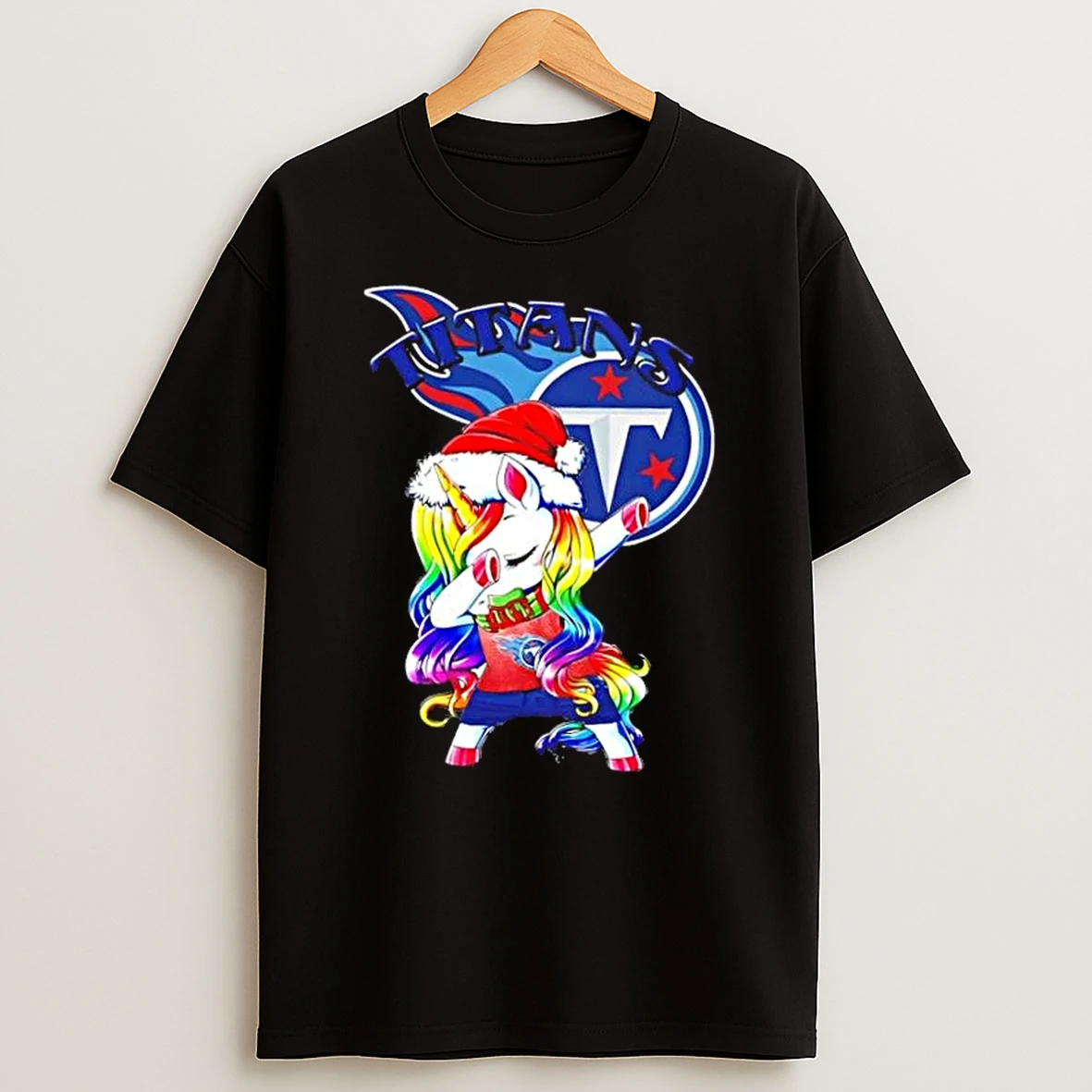 Tennessee Titans X Unicorn Santa Hat Dabbing Merry Christmas Shirts