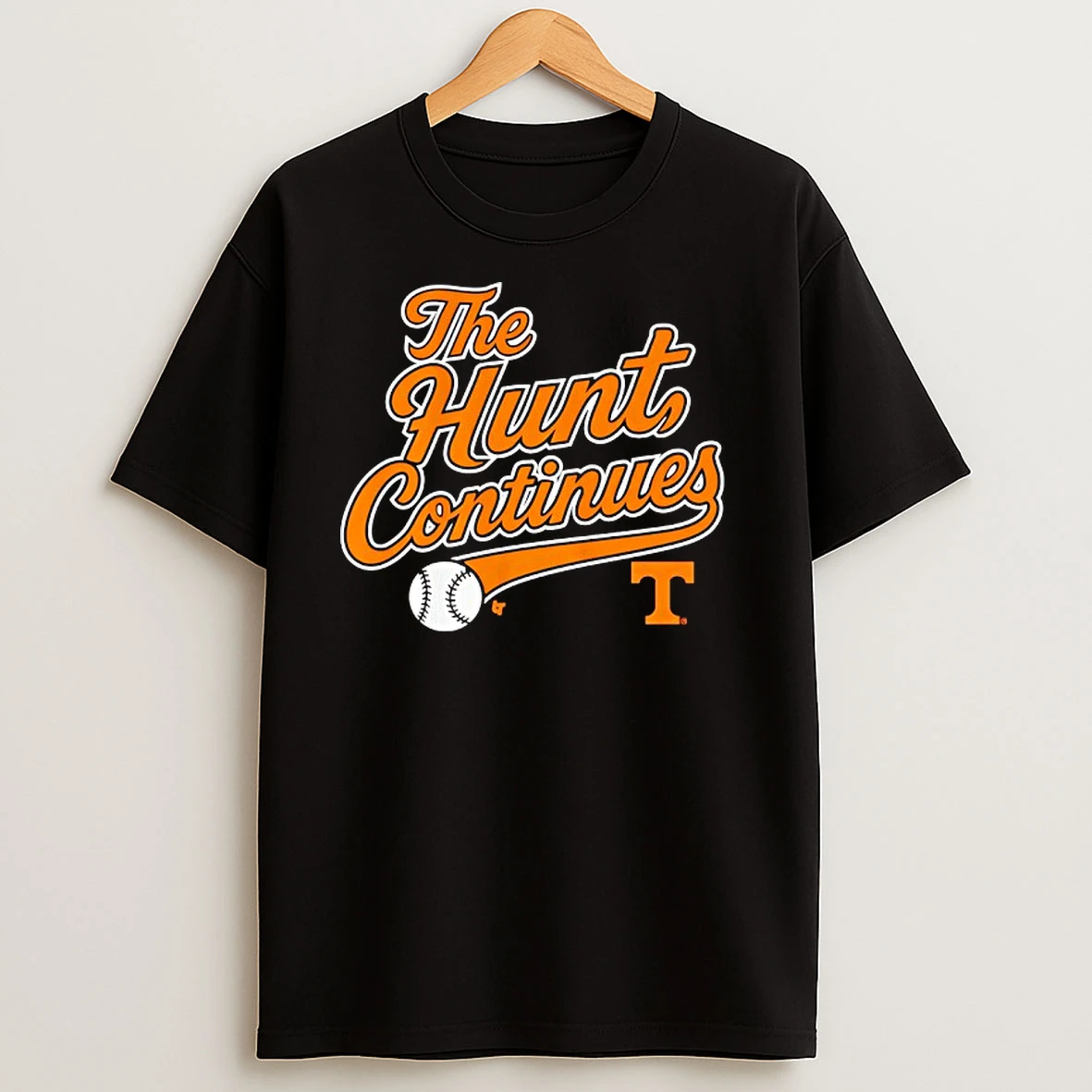 Tennessee Volunteers Baseball The Hunt Continues Logo T Shirts