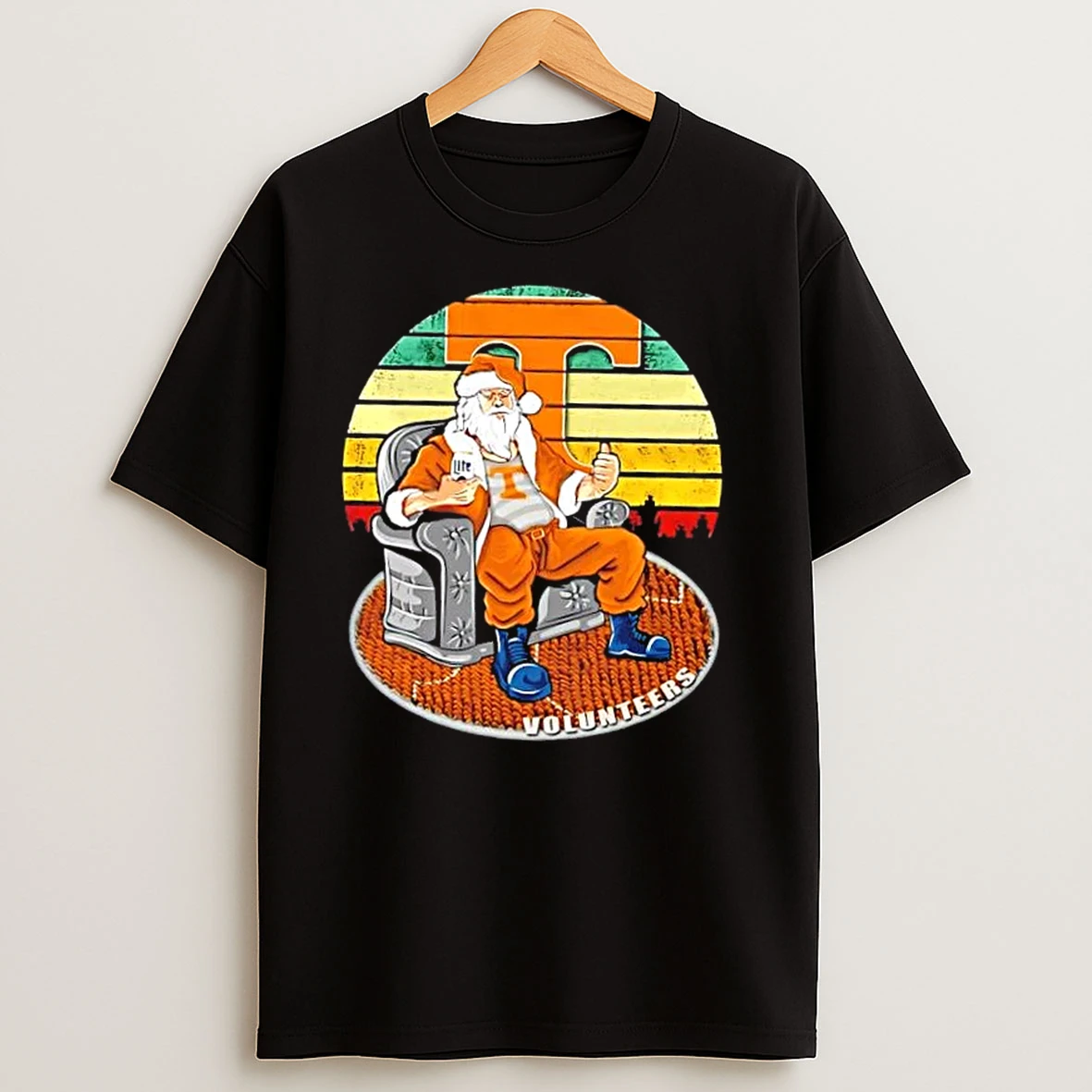 Tennessee Volunteers X Santa Claus Christmas Vintage T Shirts