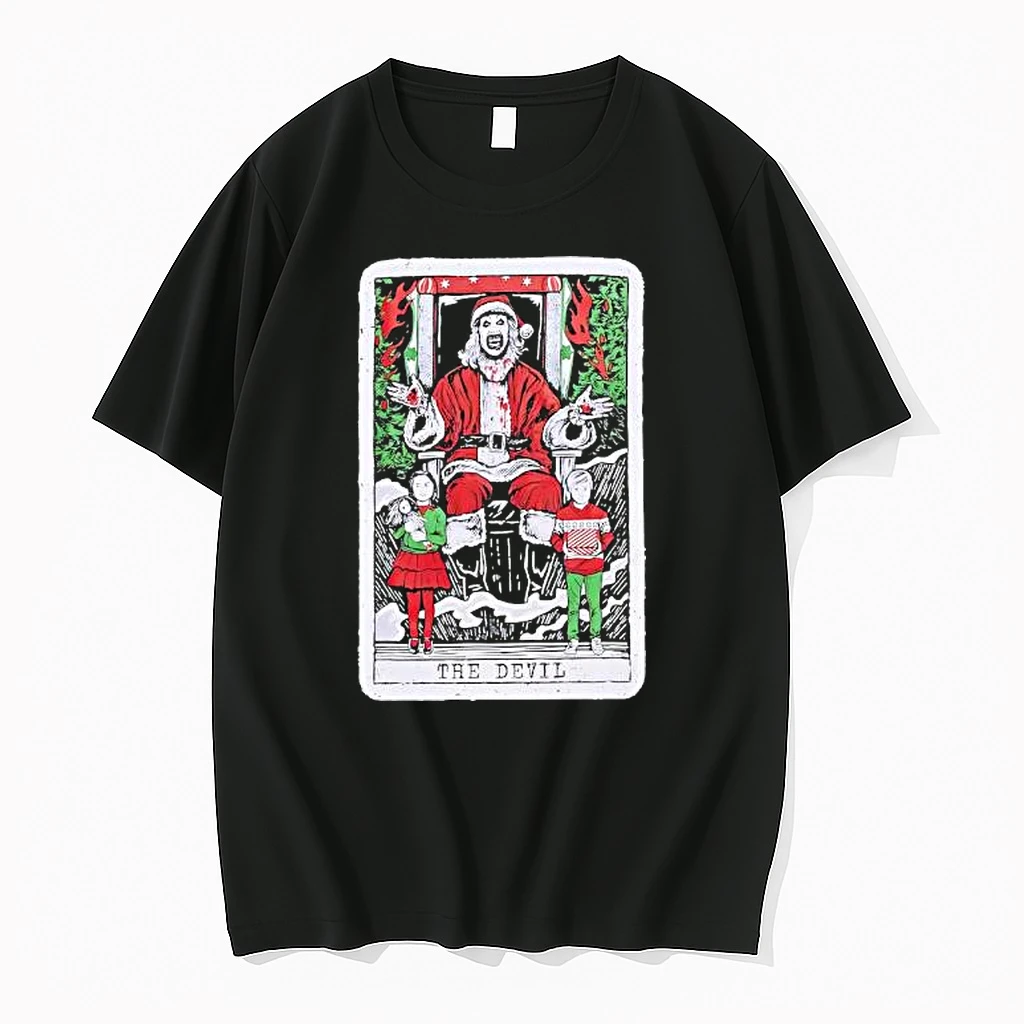 Terrifier 3 Santa Tarot Christmas The Devil Vintage Shirts