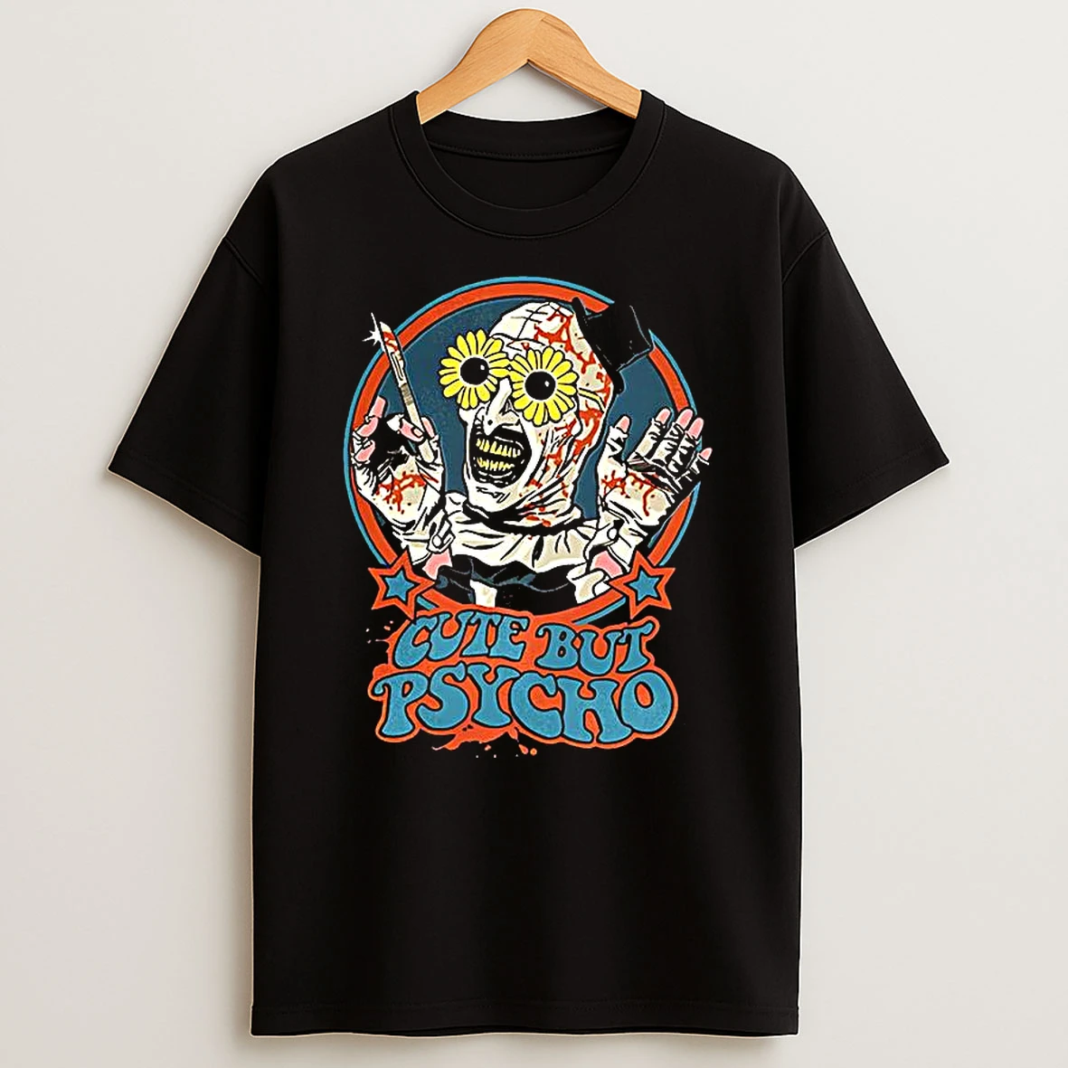 Terrifier Art The Clown Cute But Psycho Horror Shirts