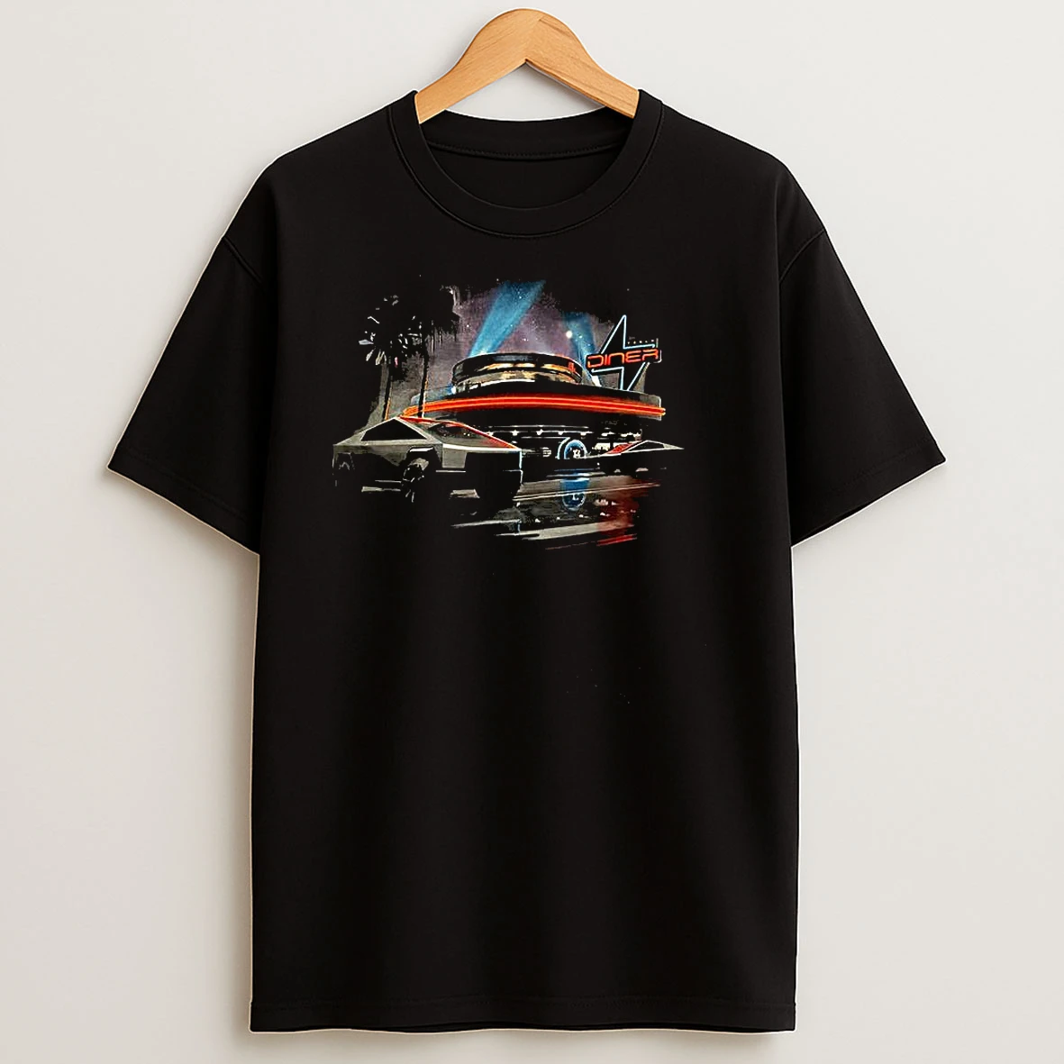 Tesla Diner Route 66 Hollywood Retro T Shirts
