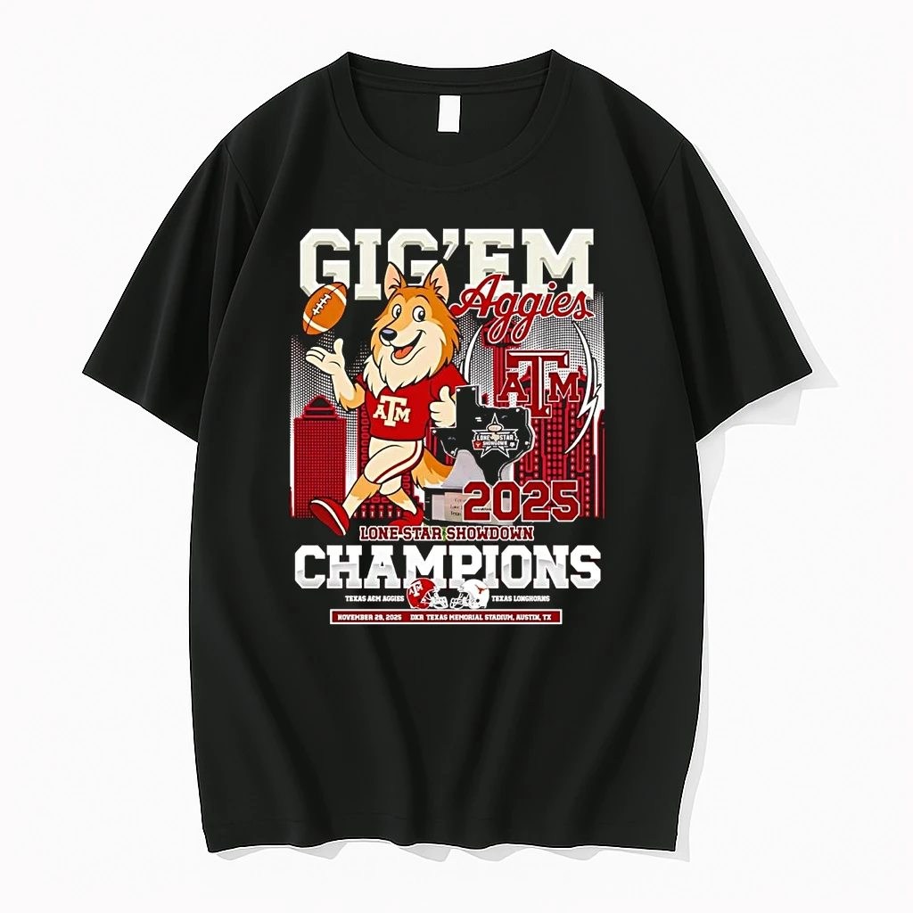 Texas Am Aggies 2025 Lone Star Showdown Champions Gigem Shirts