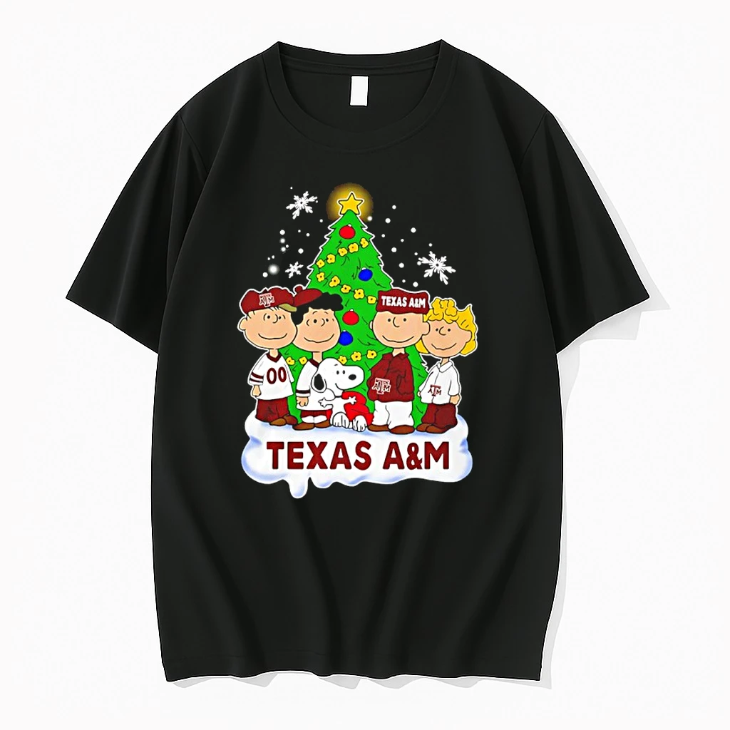 Texas Am Aggies Snoopy And The Peanuts Christmas 2025 Shirts