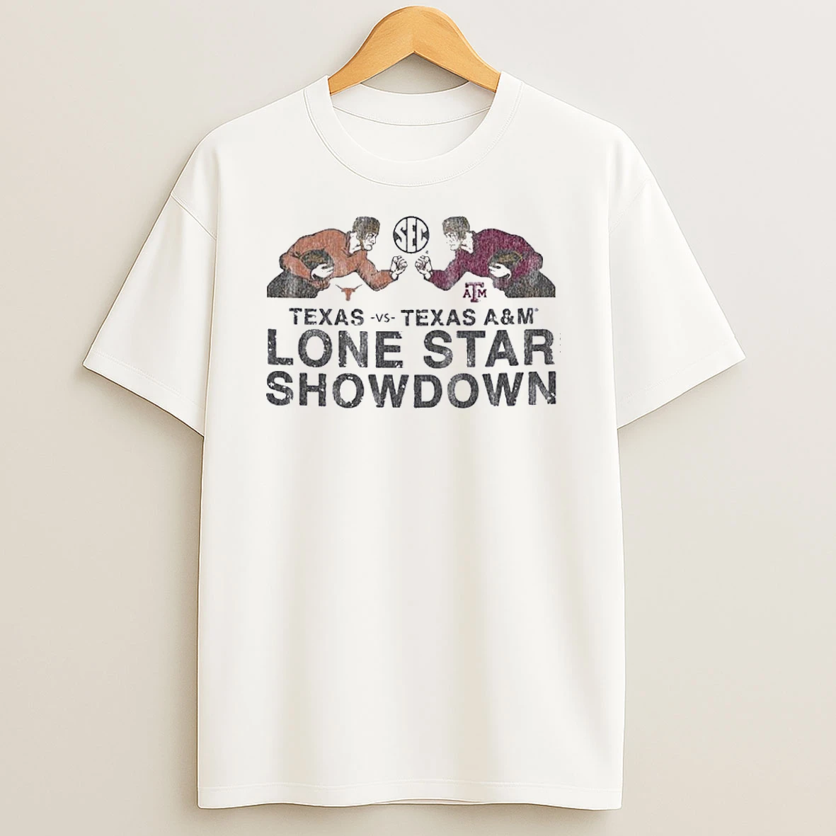 Texas Am Aggies Vs Texas Lone Star Showdown Battle Player Shirts