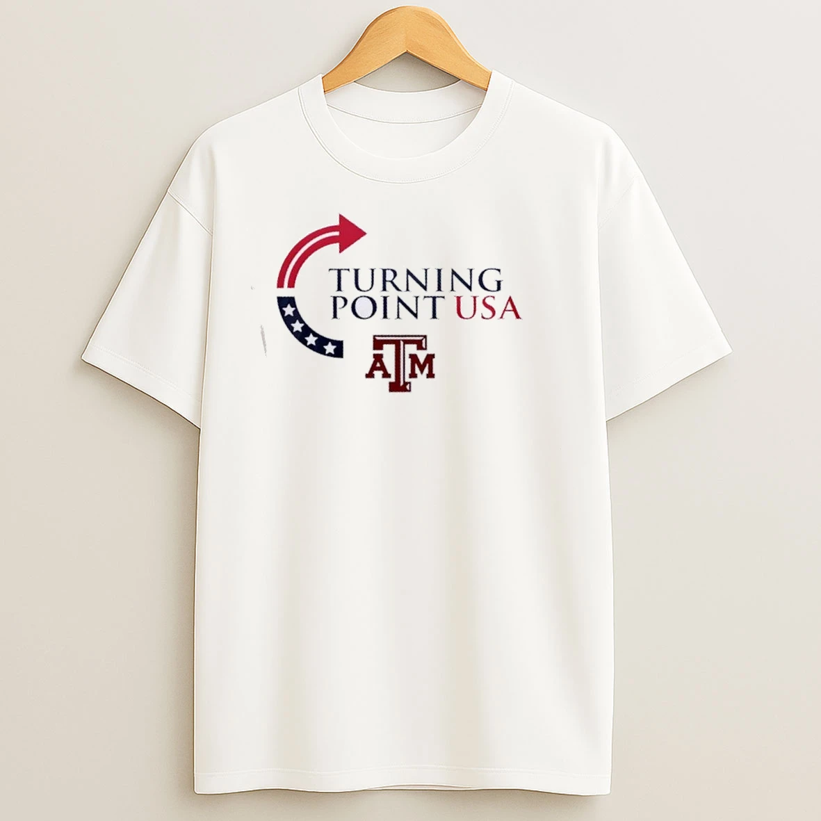 Texas Am Aggies X Turning Point Usa Freedom Charlie Kirk 2 Sided T Shirts