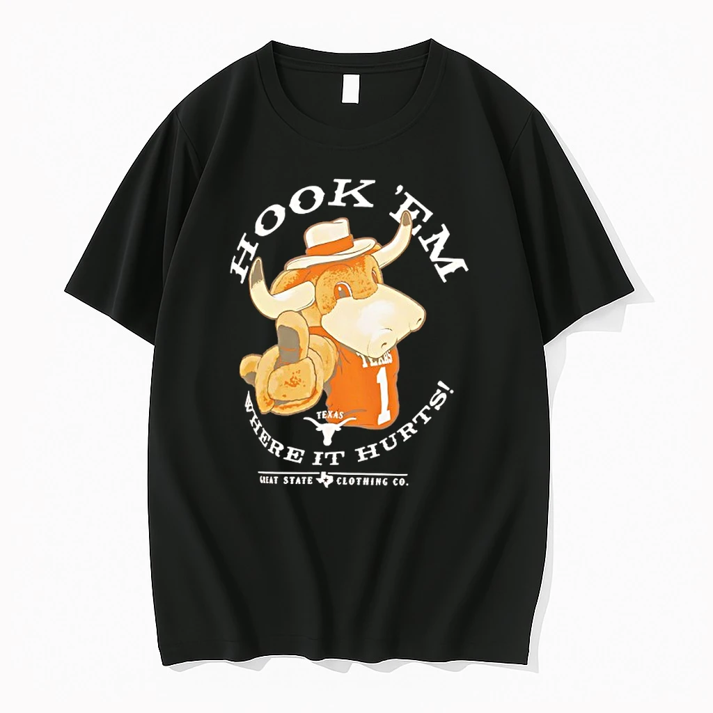 Texas Longhorns Hook Em Where It Hurts Rally Mascot Shirts