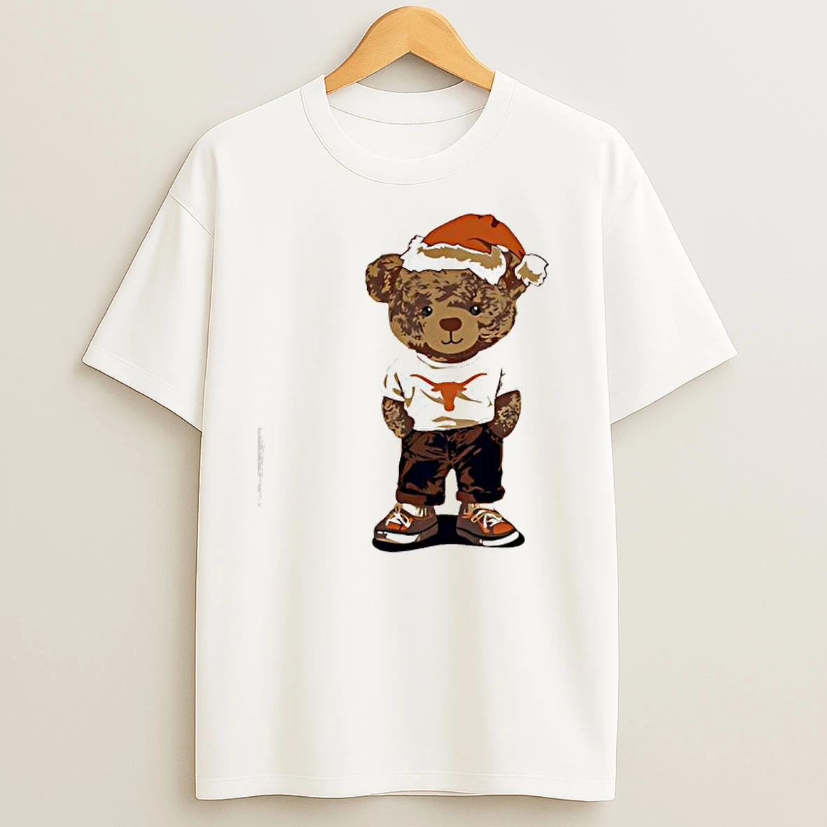 Texas Longhorns Santa Hat Bear Teddy T Shirts