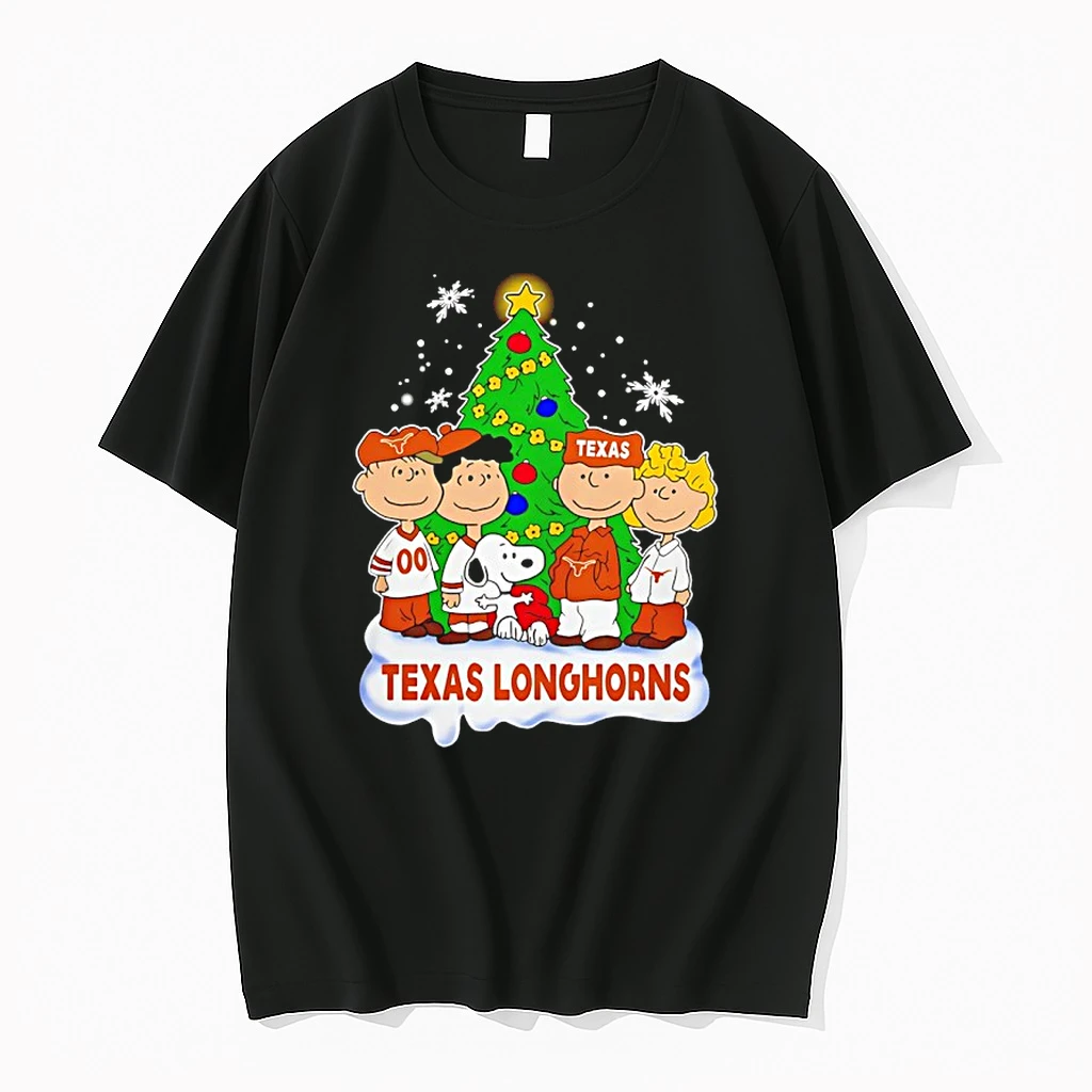 Texas Longhorns Snoopy And The Peanuts Christmas 2025 Shirts