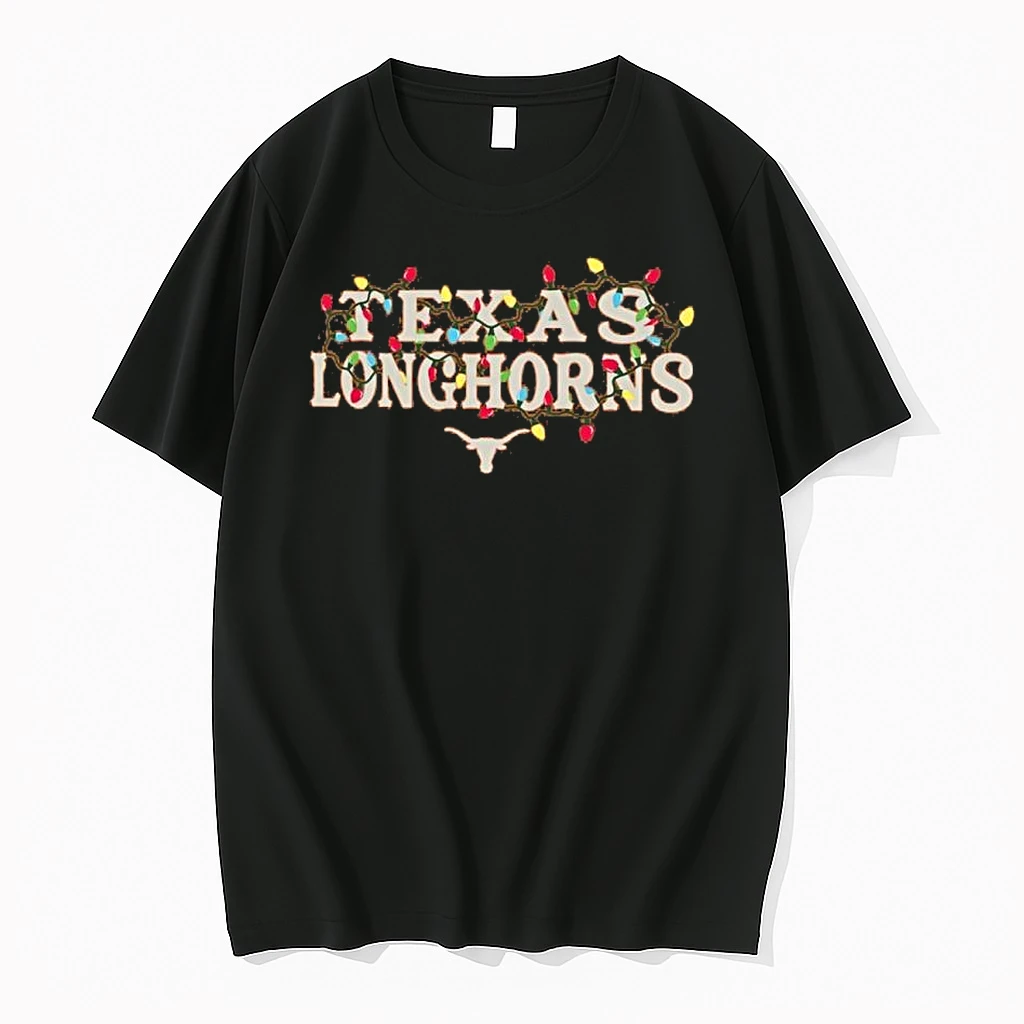 Texas Longhorns String Lights Christmas Shirts