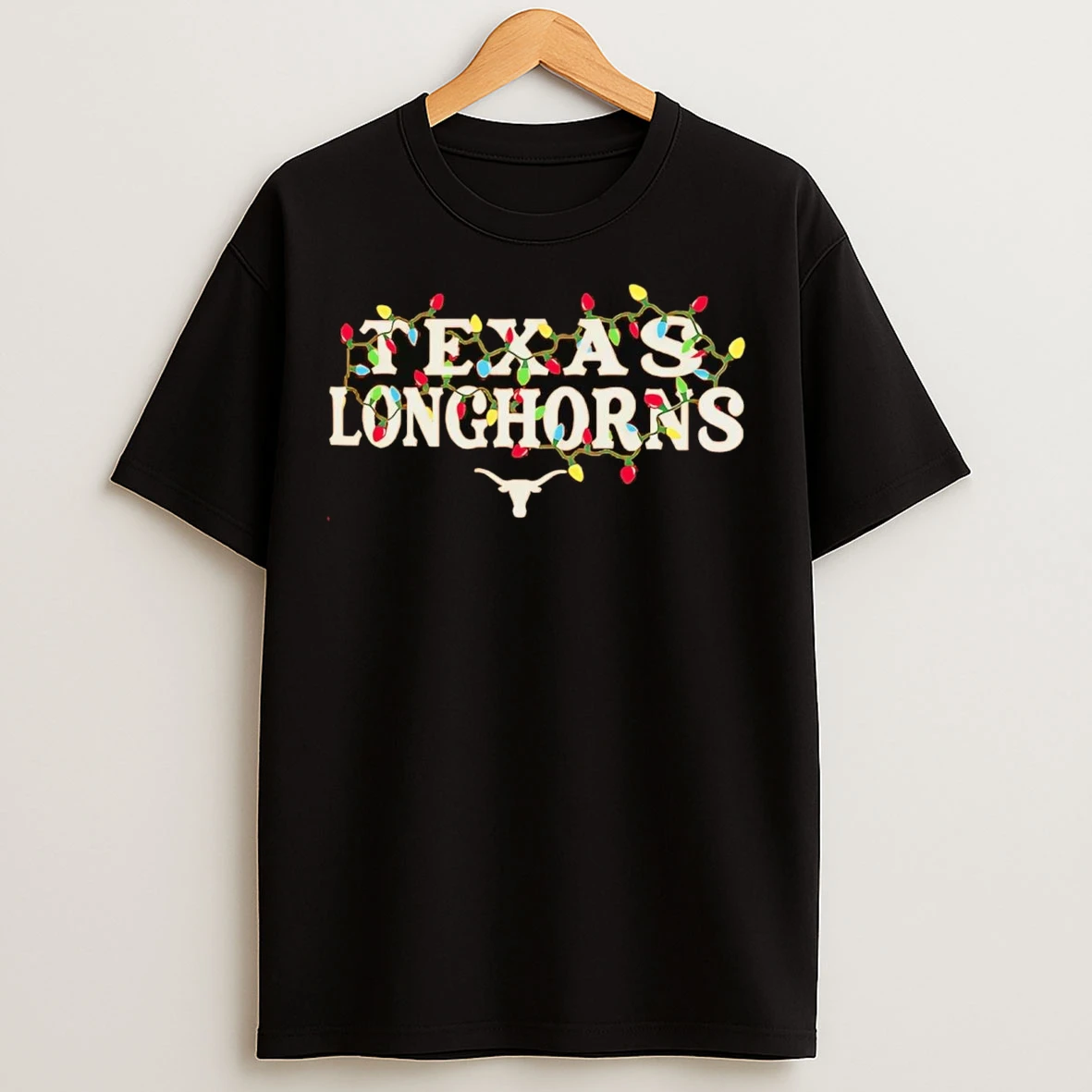 Texas Longhorns String Lights Christmas T Shirts