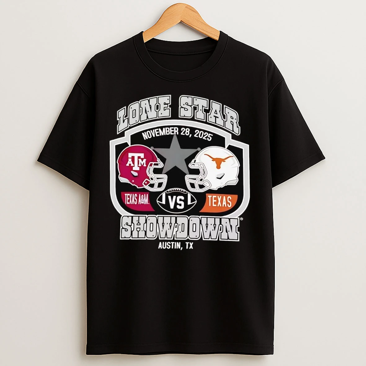 Texas Longhorns Vs Am Aggies Lone Star Showdown 2025 T Shirts