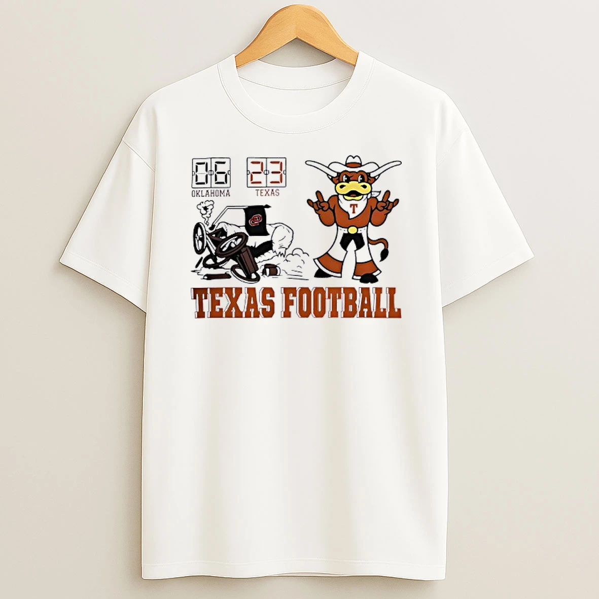 Texas Longhorns Vs Oklahoma Sooners 2025 Score 23 6 Shirts