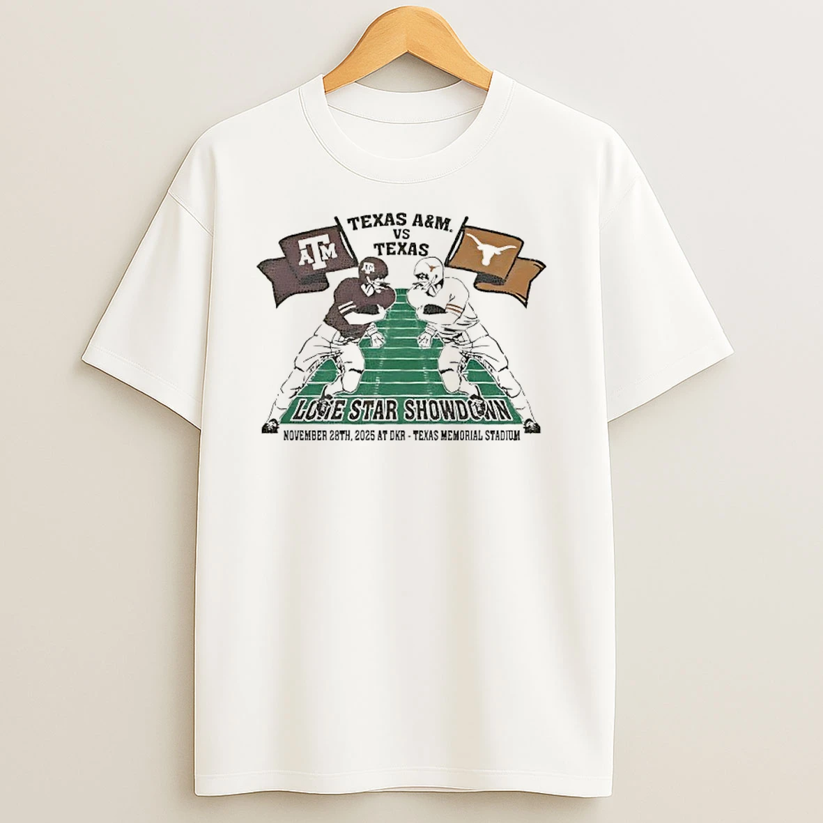 Texas Longhorns Vs Texas Am 2025 Lone Star Showdown T Shirts