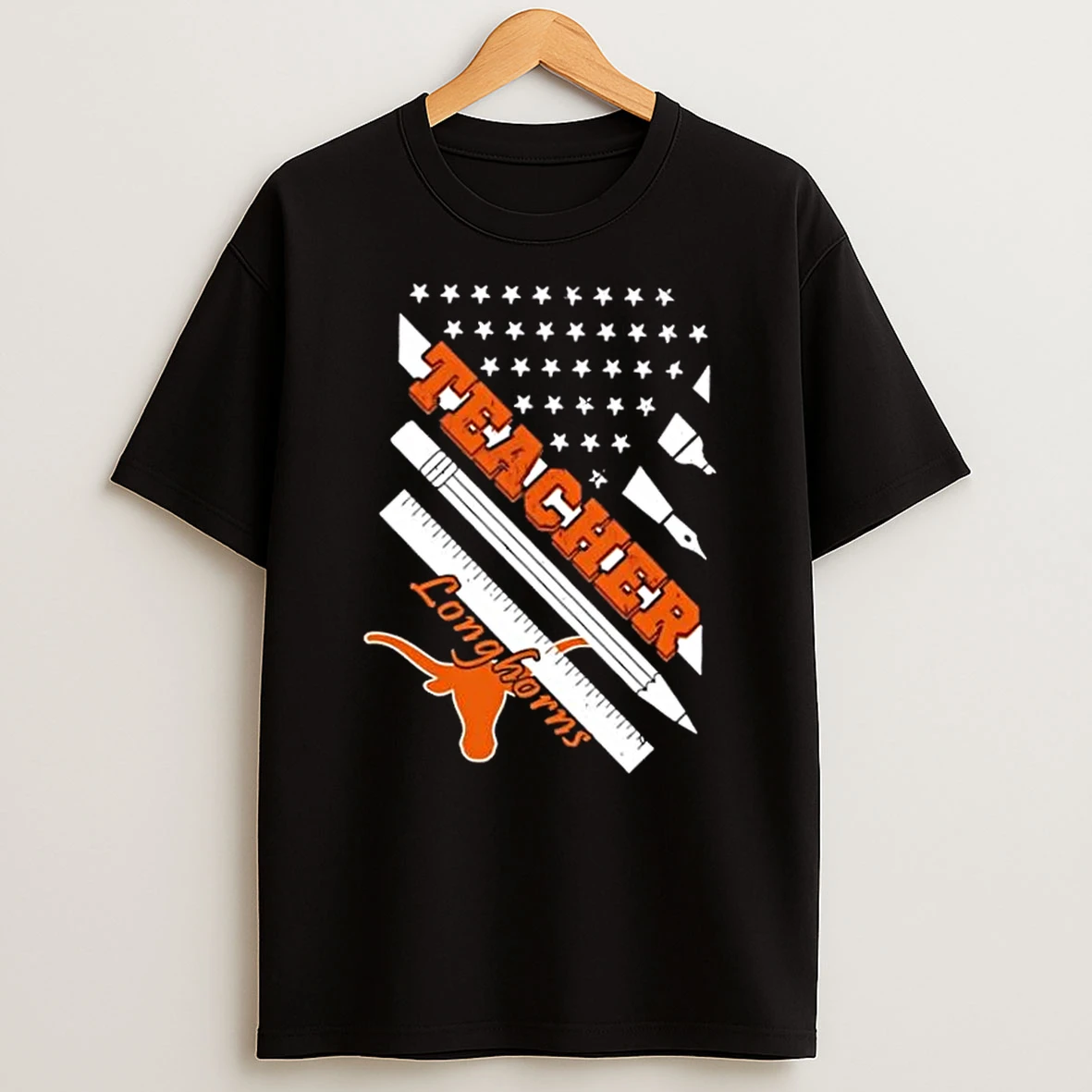 Texas Longhorns X Teacher American Flag Shirts