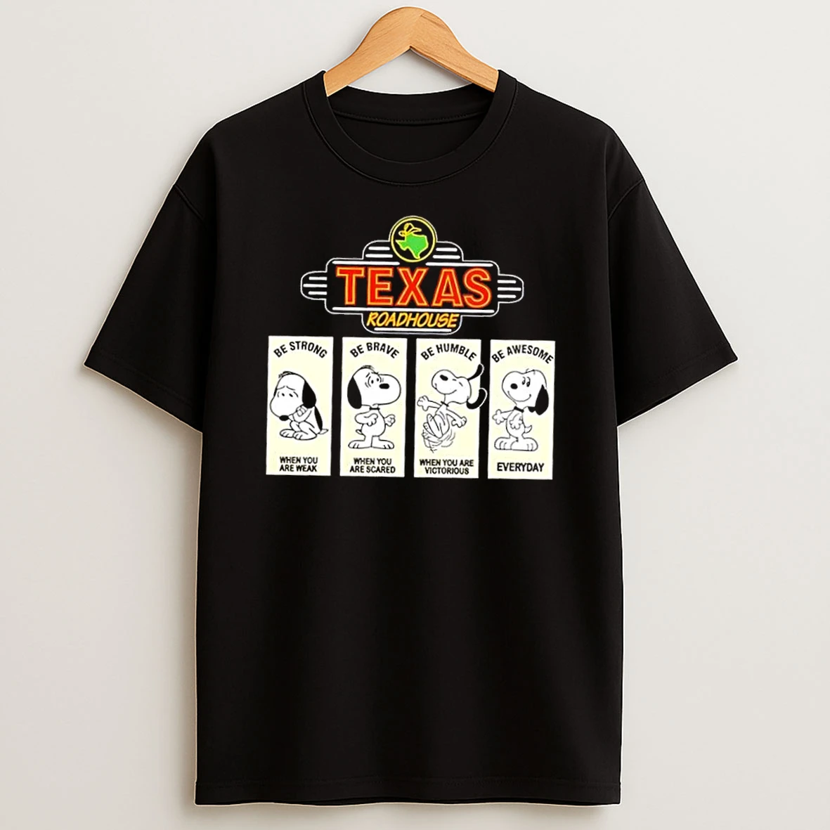 Texas Roadhouse X Snoopys Emotional States Shirts