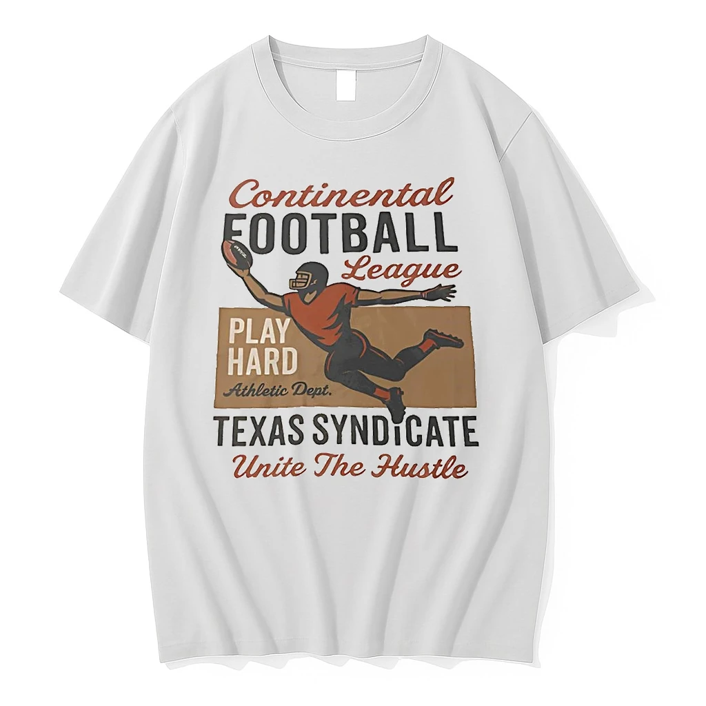 Texas Syndicate Play Hard Athletic Dept Continental Football League Shirts