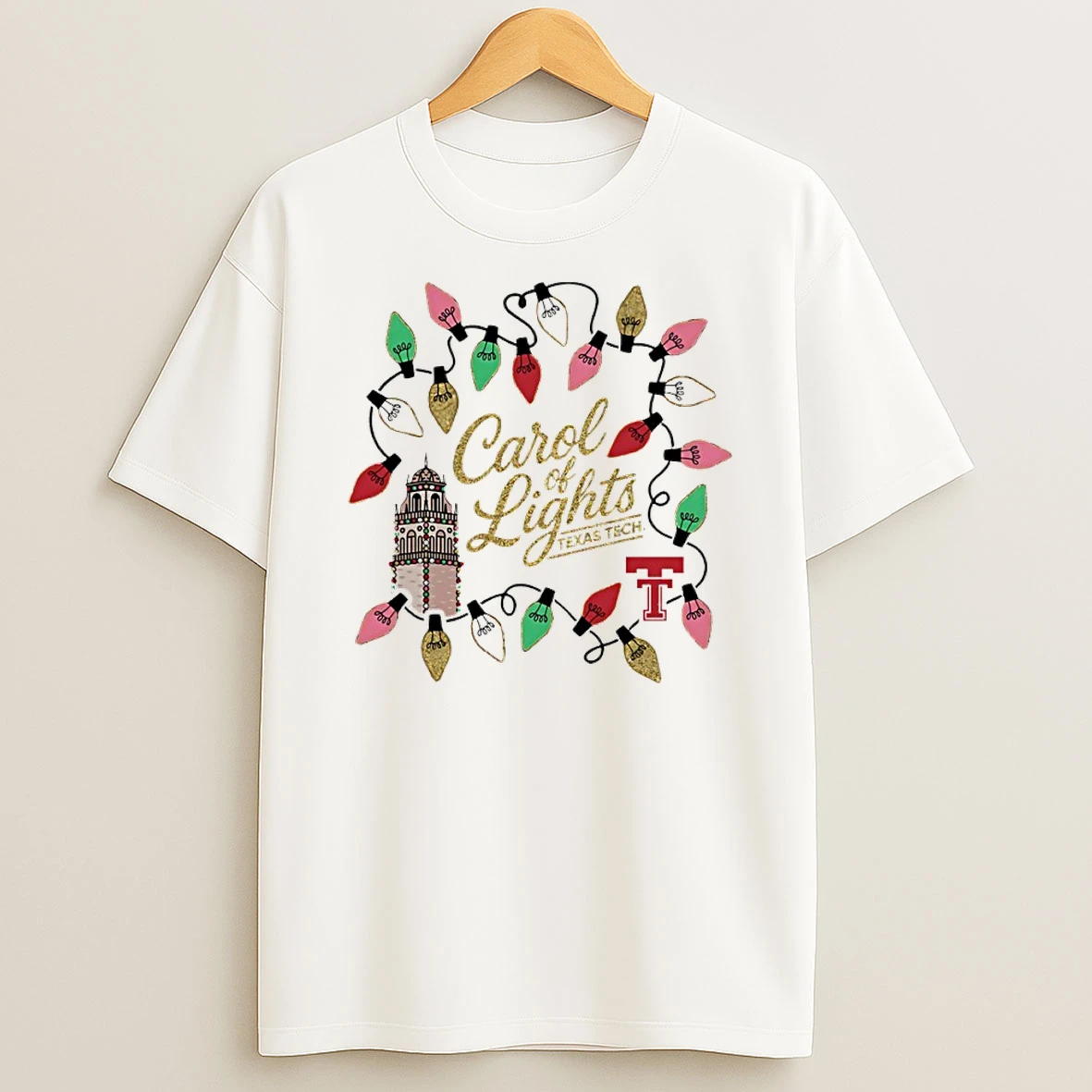 Texas Tech 2025 Carol Of Lights Christmas Shirts