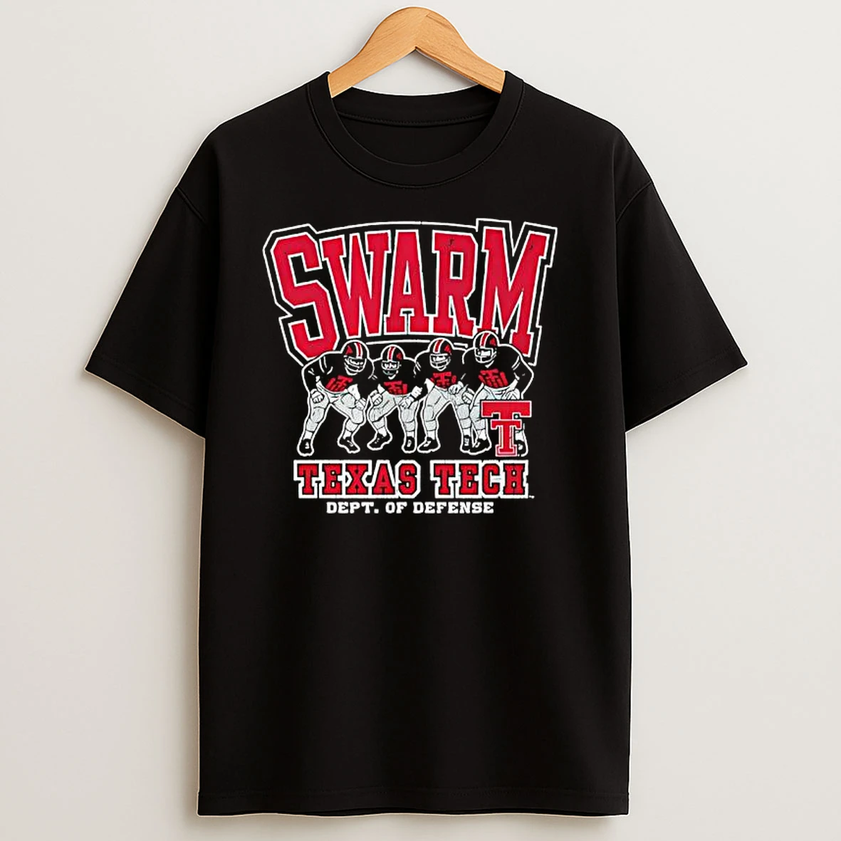 Texas Tech In Your Face Swarm T Shirts