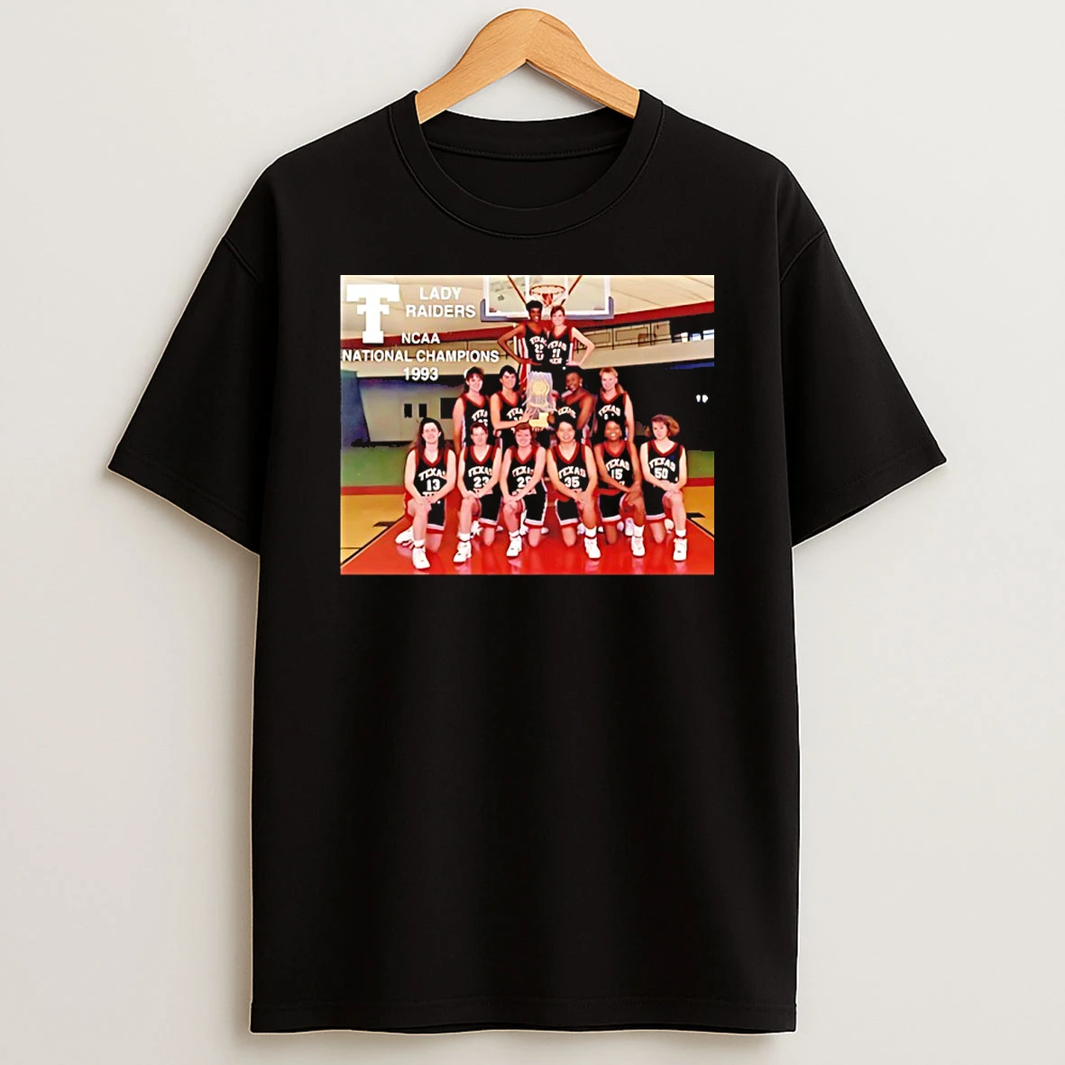 Texas Tech Lady Raiders Lady Raiders National Champions 1993 Photo Hirt Shirts