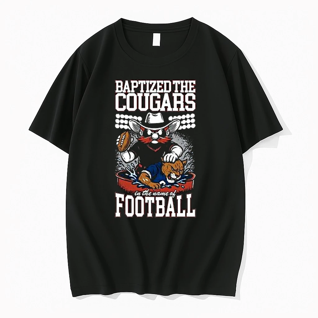Texas Tech Red Raiders Baptized The Byu Cougars In The Name Of Football Mascot 2025 Shirts