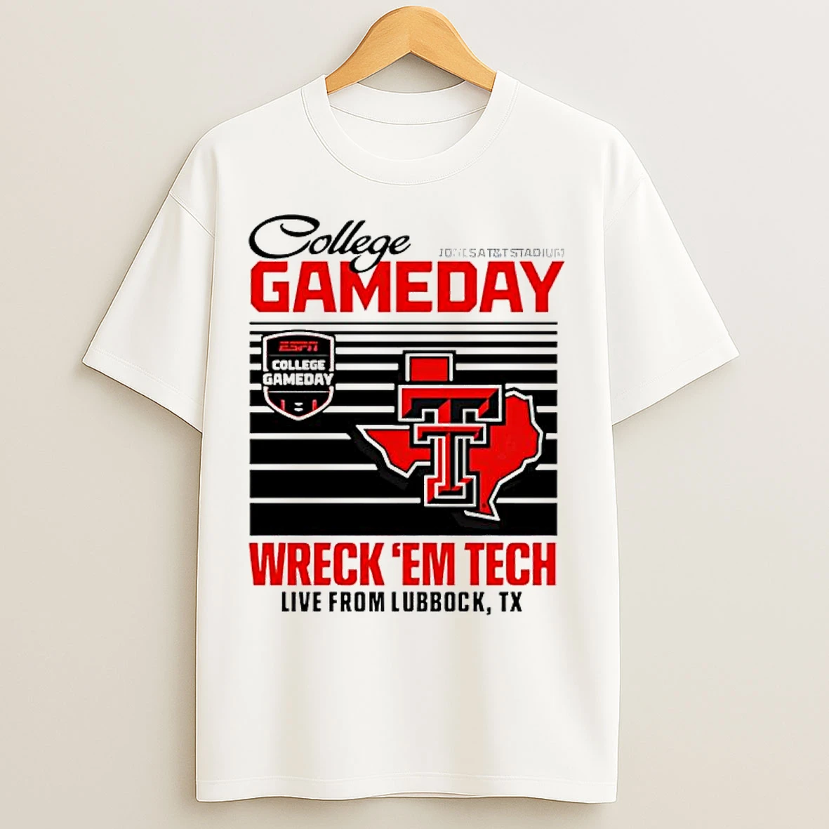Texas Tech Red Raiders Espn College Gameday Wreckem Live 2025 T Shirts