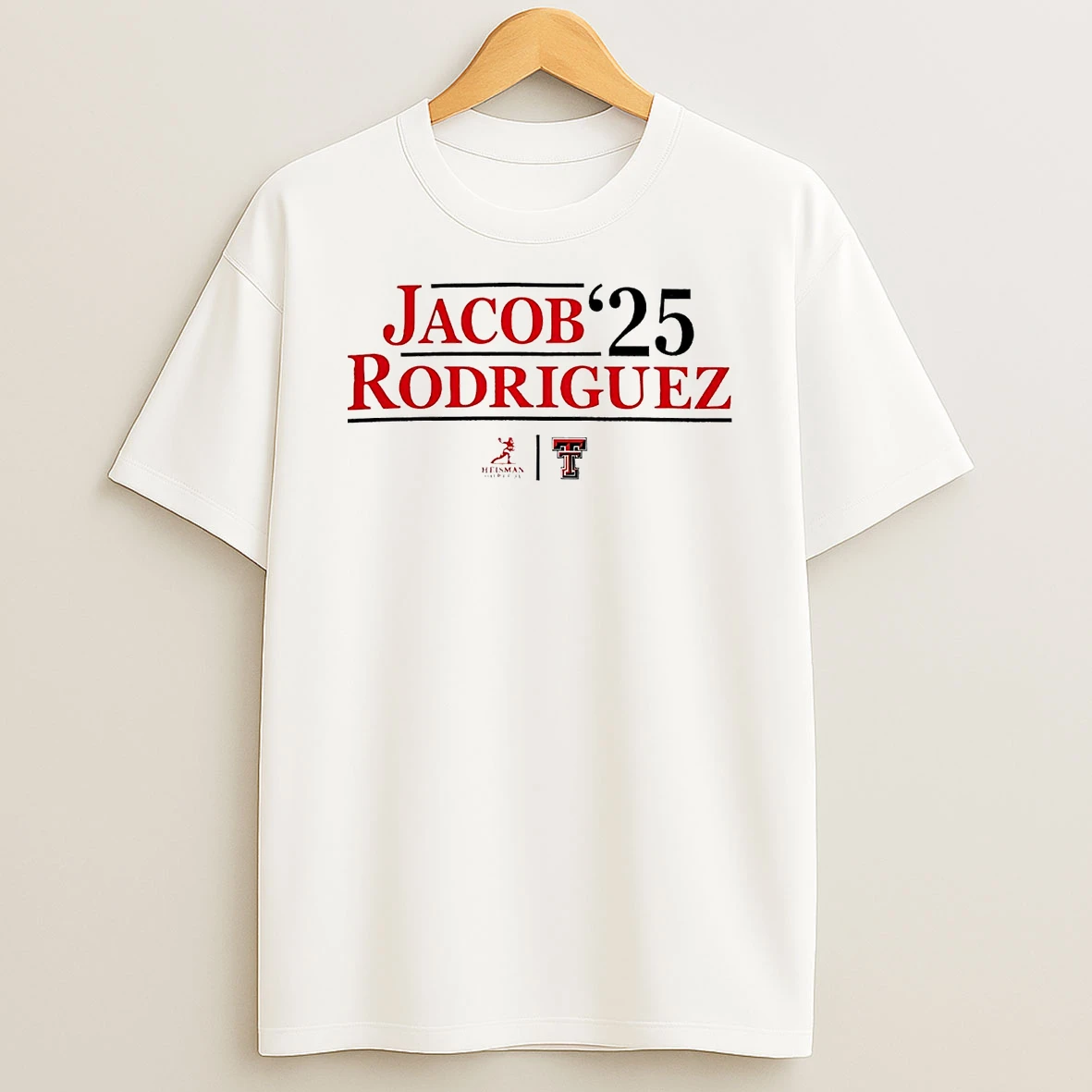 Texas Tech Red Raiders Jacob Rodriguez 2025 Heisman Shirts