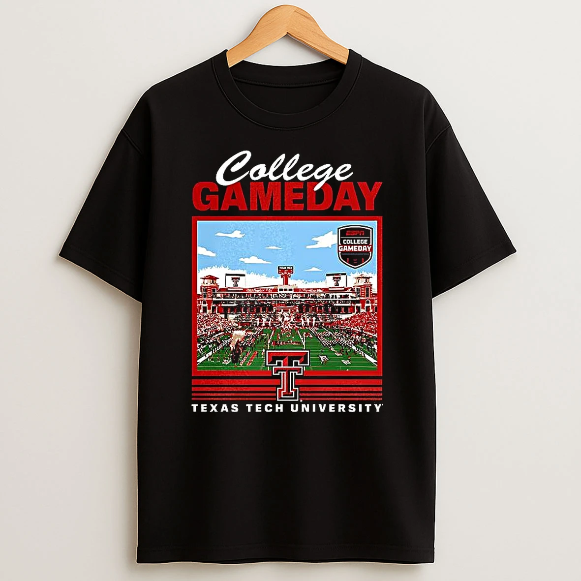 Texas Tech Red Raiders Football College Gameday Jones At And T Stadium Shirts
