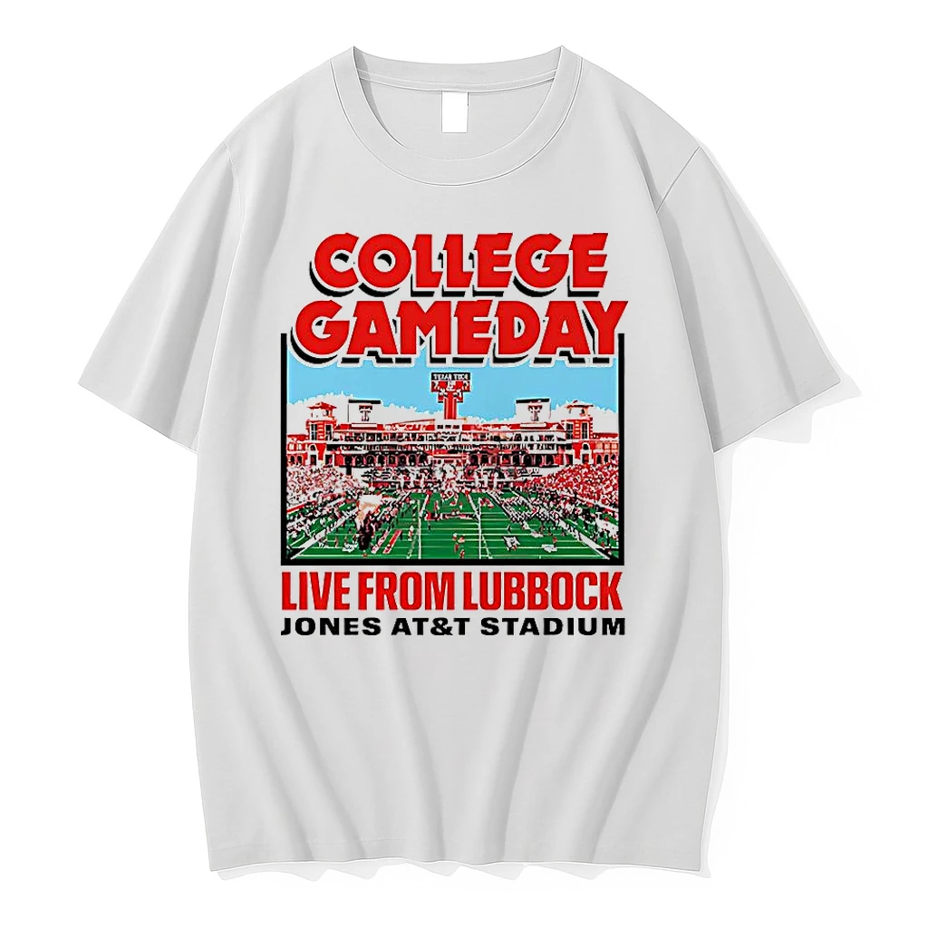 Texas Tech Red Raiders Football College Gameday Live From Lubbock Jones At And T Stadium Shirts