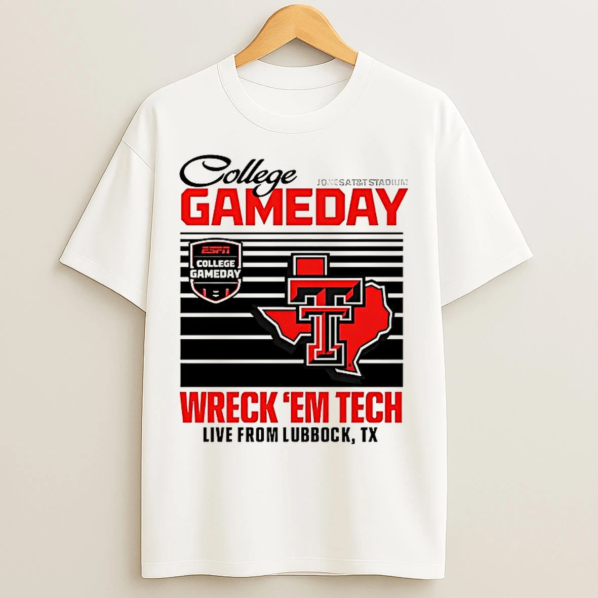 Texas Tech Red Raiders Football College Gameday Live From Lubbock Wreck Em Tech T Shirts