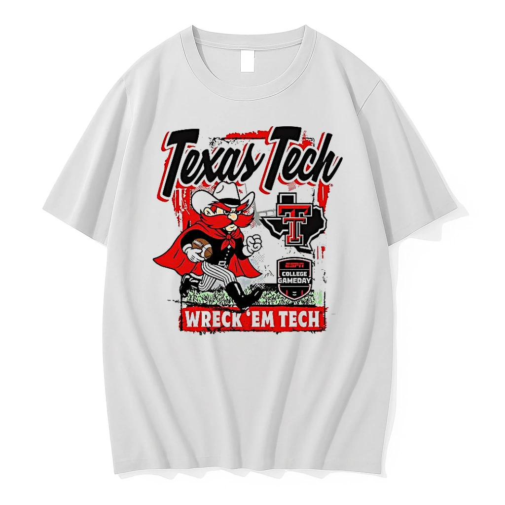 Texas Tech Red Raiders Football College Gameday Wreck Em Mascot Shirts