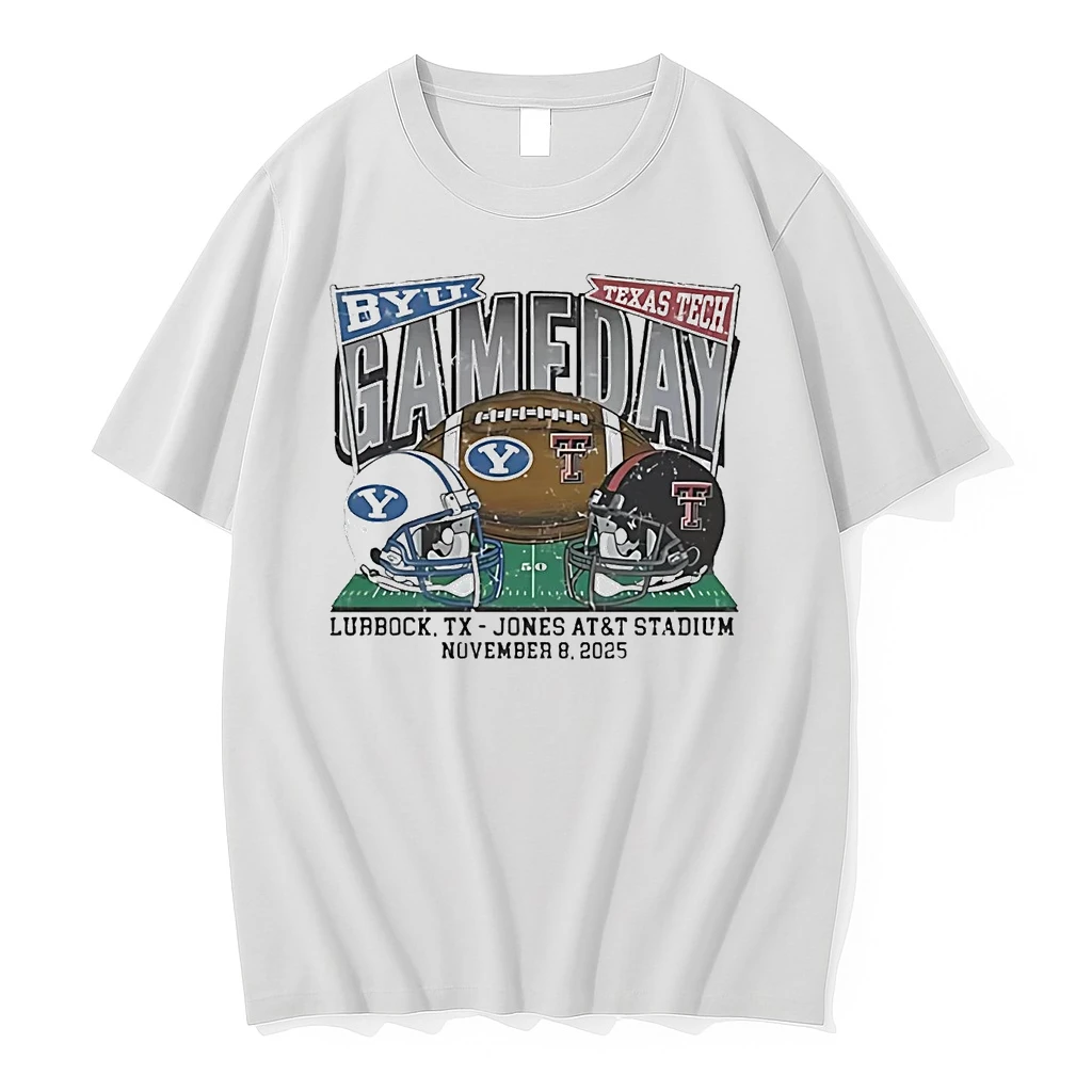 Texas Tech Red Raiders Vs Byu Cougars 2025 Gameday Matchup Shirts
