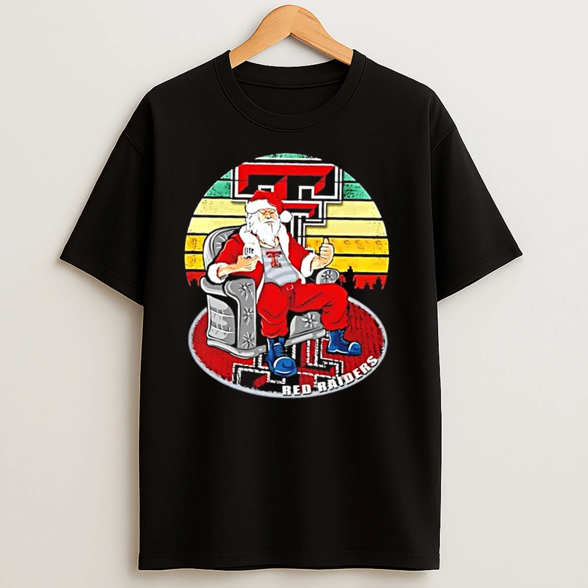 Texas Tech Red Raiders X Santa Claus Christmas Vintage T Shirts