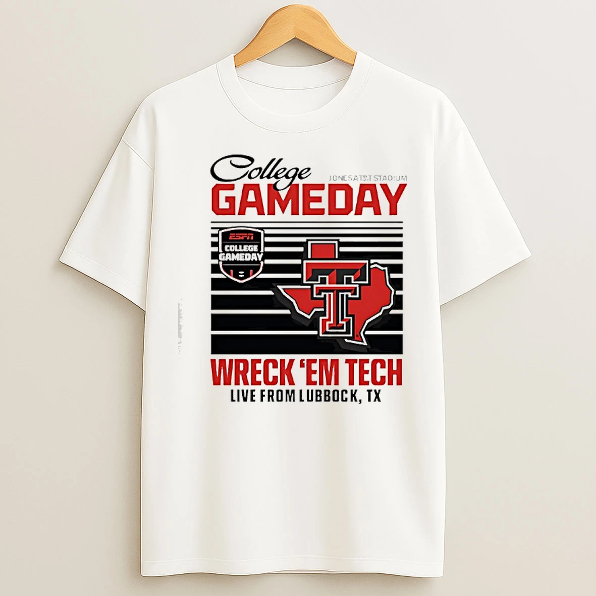 Texas Tech University Espn College Gameday Wreckem Tech T Shirts