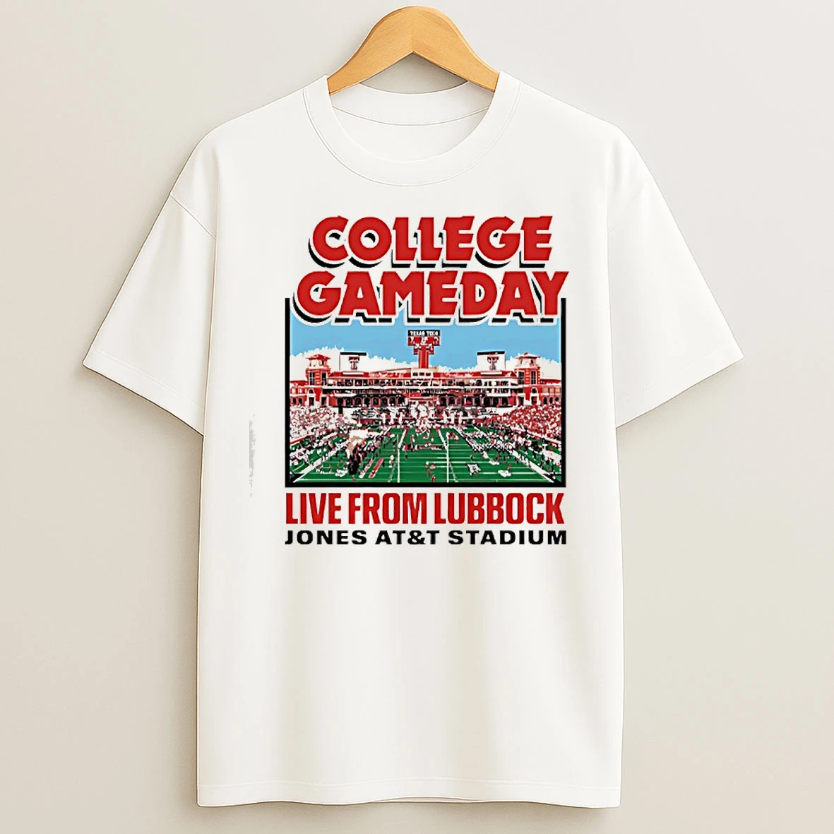 Texas Tech University Espn College Gameday Live From Lubbock Ivoy T Shirts