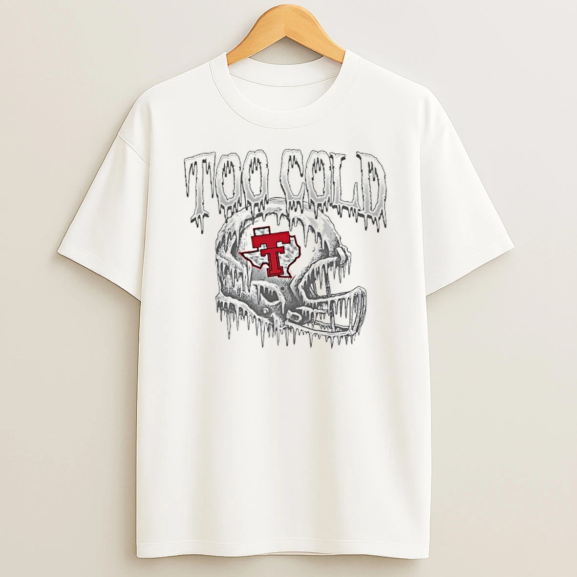 Texas Tech University Too Cold Helmet Shirts