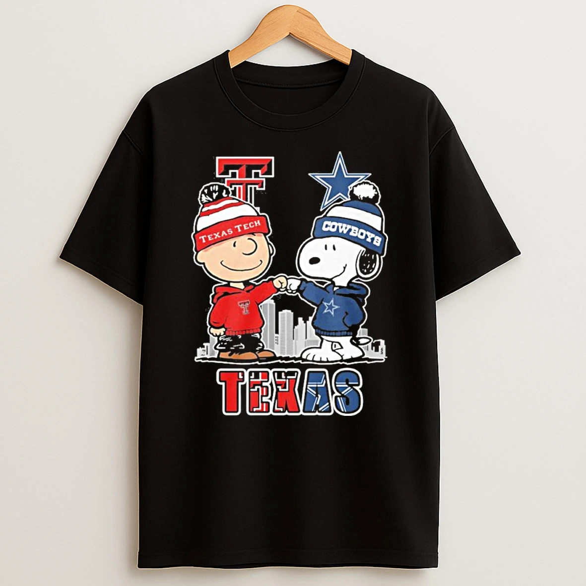Texas Tech Vs Cowboys X The Peanuts Fist Bump Shirts