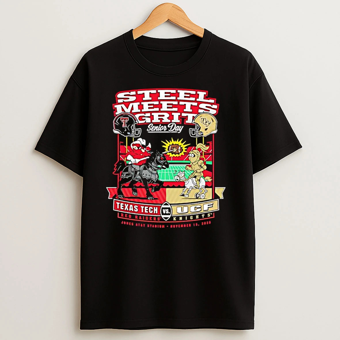 Texas Tech Vs Ucf Senior Day Steel Meets Grit T Shirts