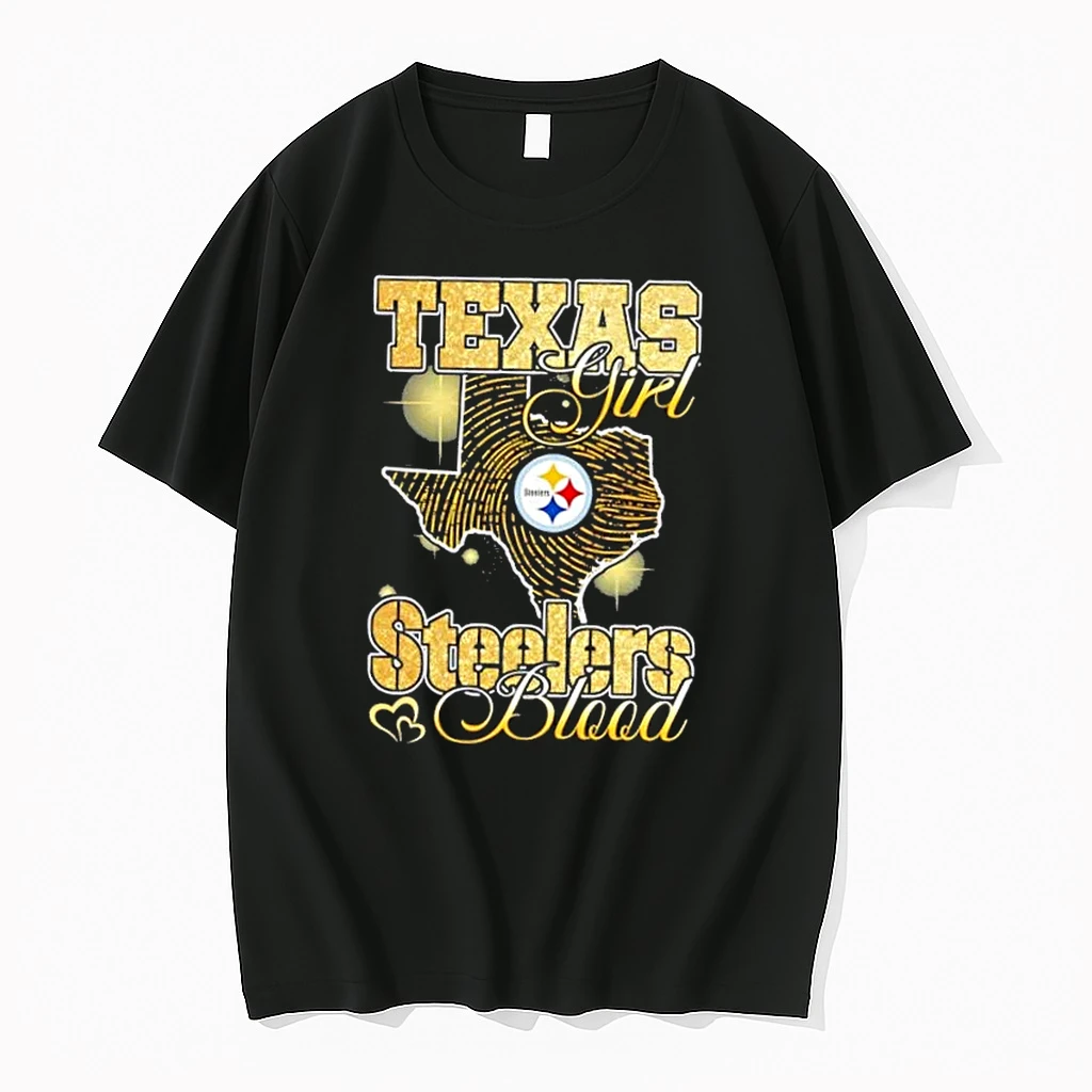 Texas Map Girl Pittsburgh Steelers Blood Shirts