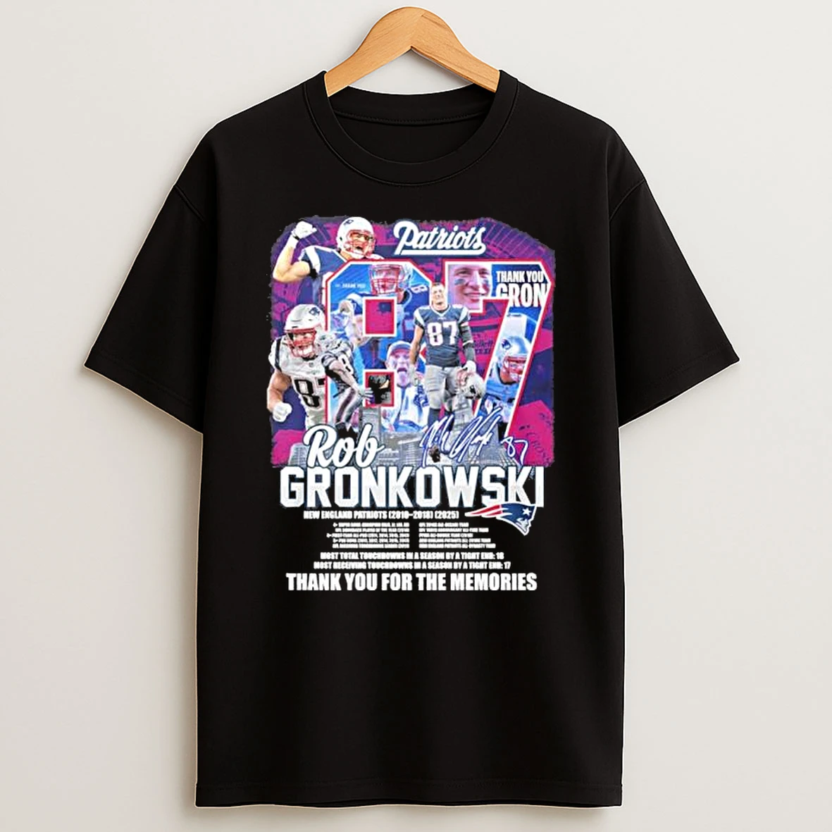 Thank You Gronk Patriots Rob Gronkowski Shirts