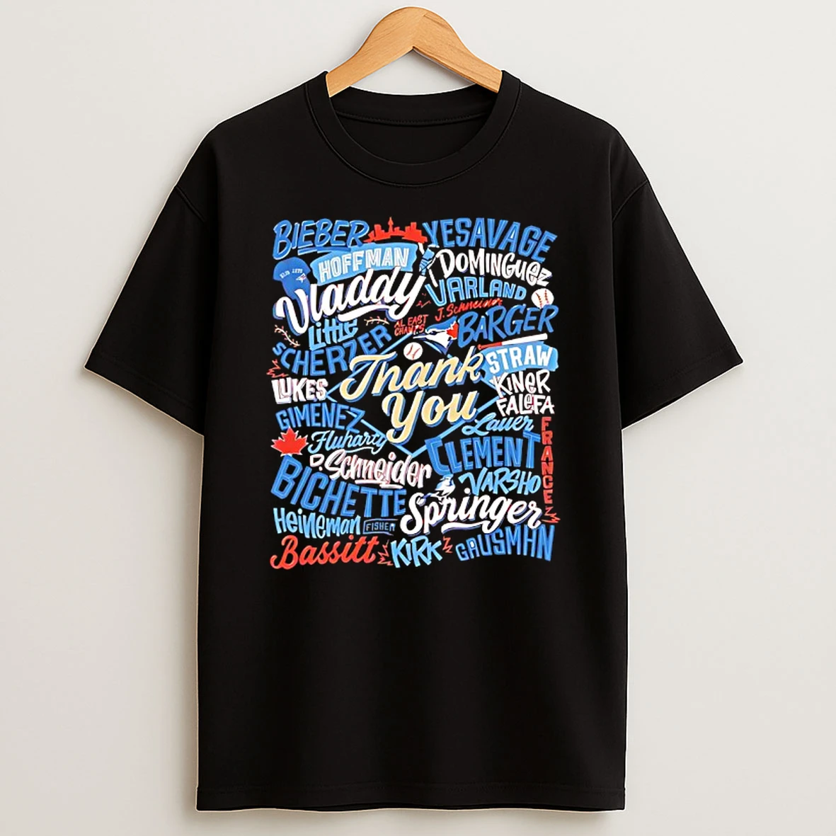 Thank You Toronto Blue Jays Player Name 2025 Mlb Vintage Shirts