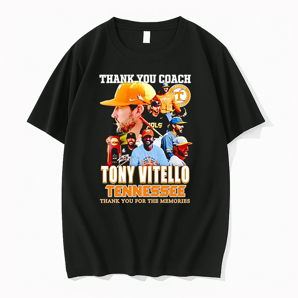 Thank You Coach Tony Vitello Tennessee Thank You For The Memories Shirts